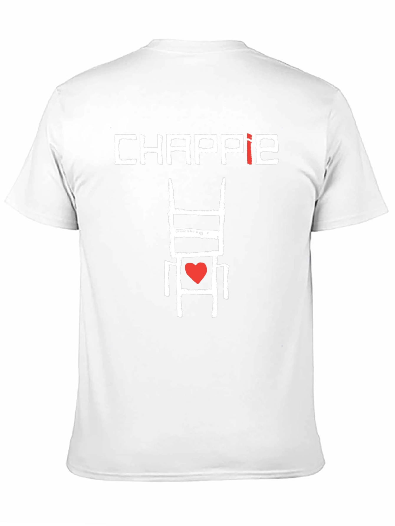 Chappie Robot Heart Graphic Black T-Shirt