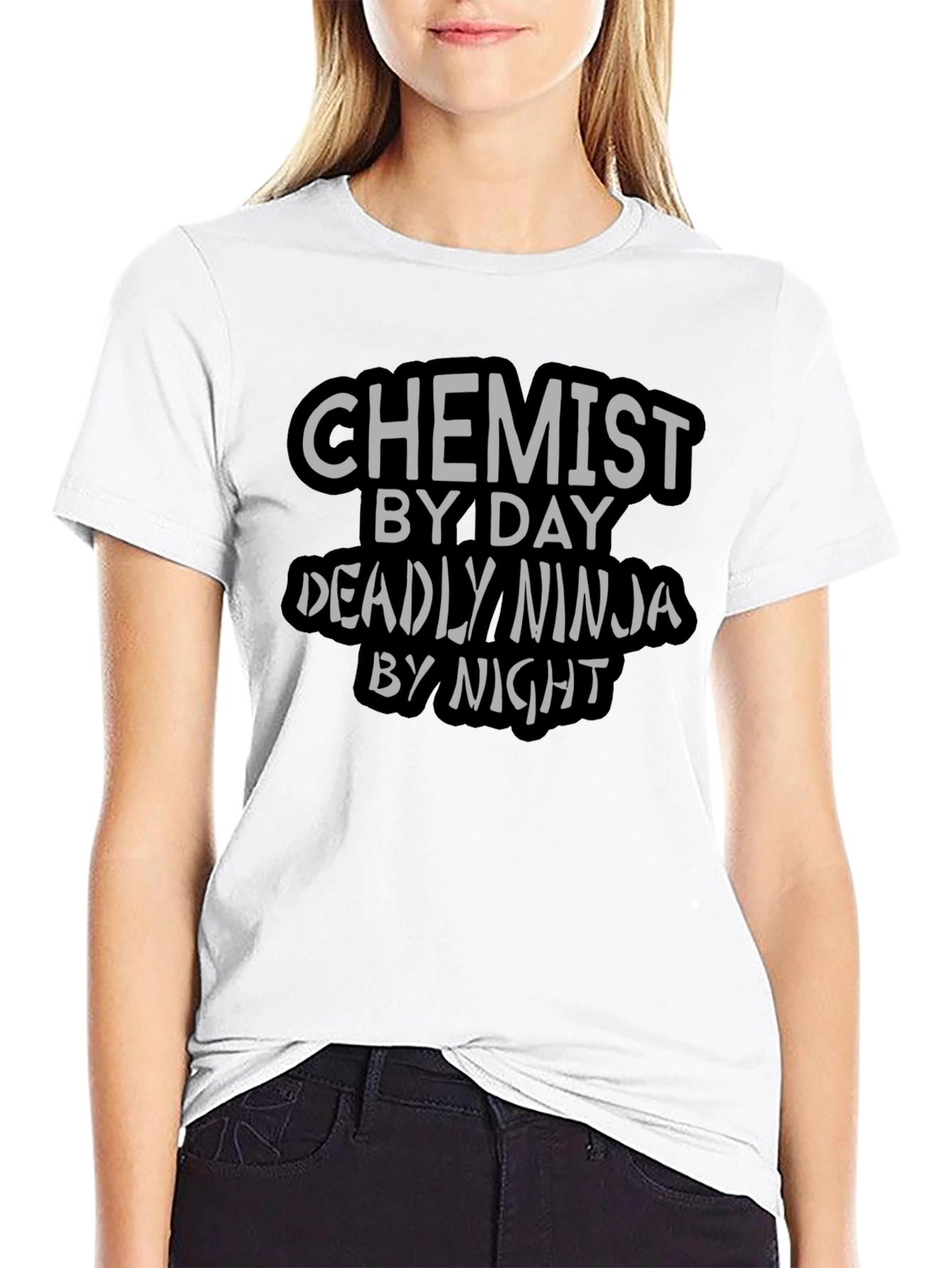Chemist by Day Ninja by Night Black T-Shirt