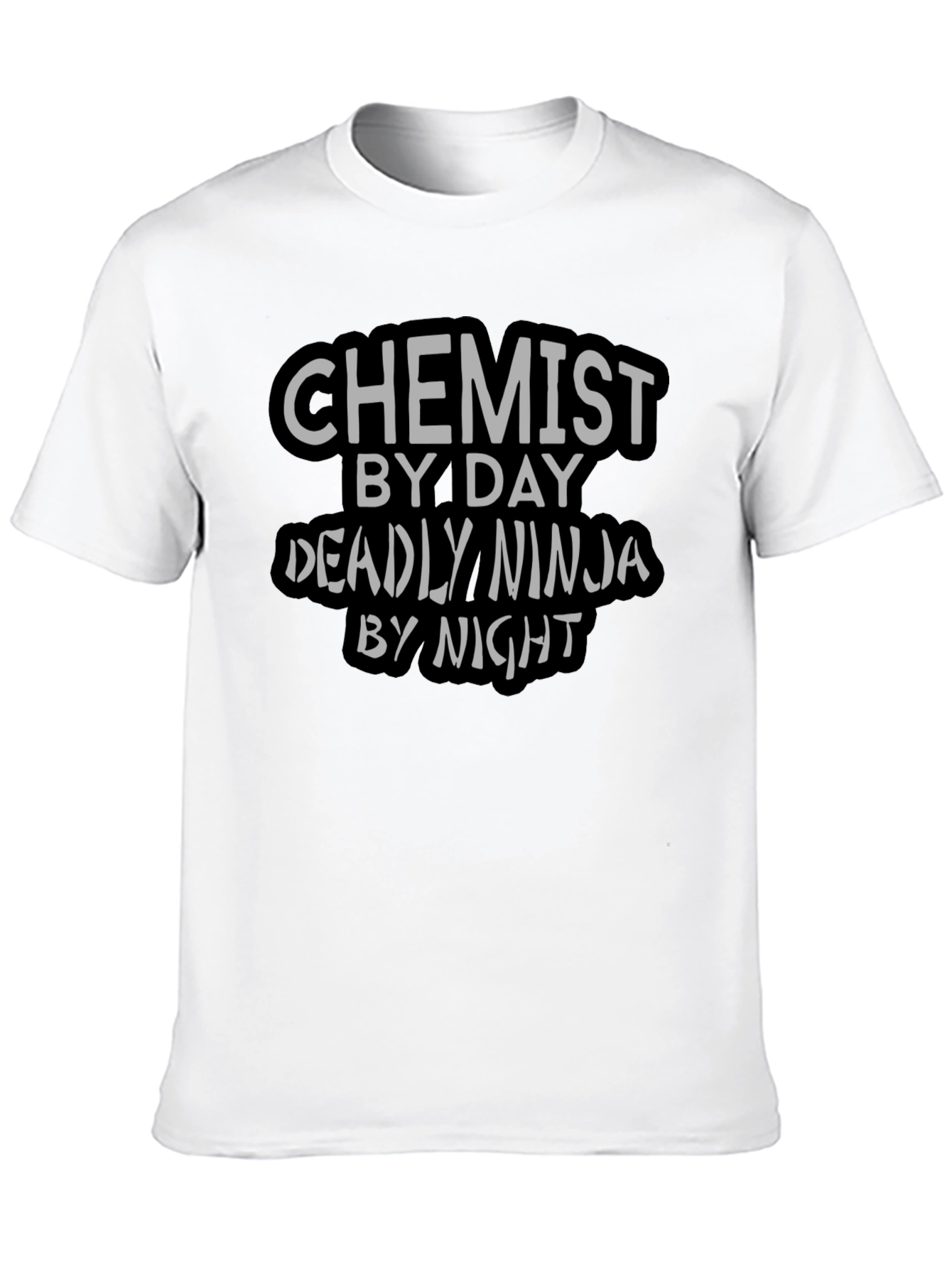 Chemist by Day Ninja by Night Black T-Shirt