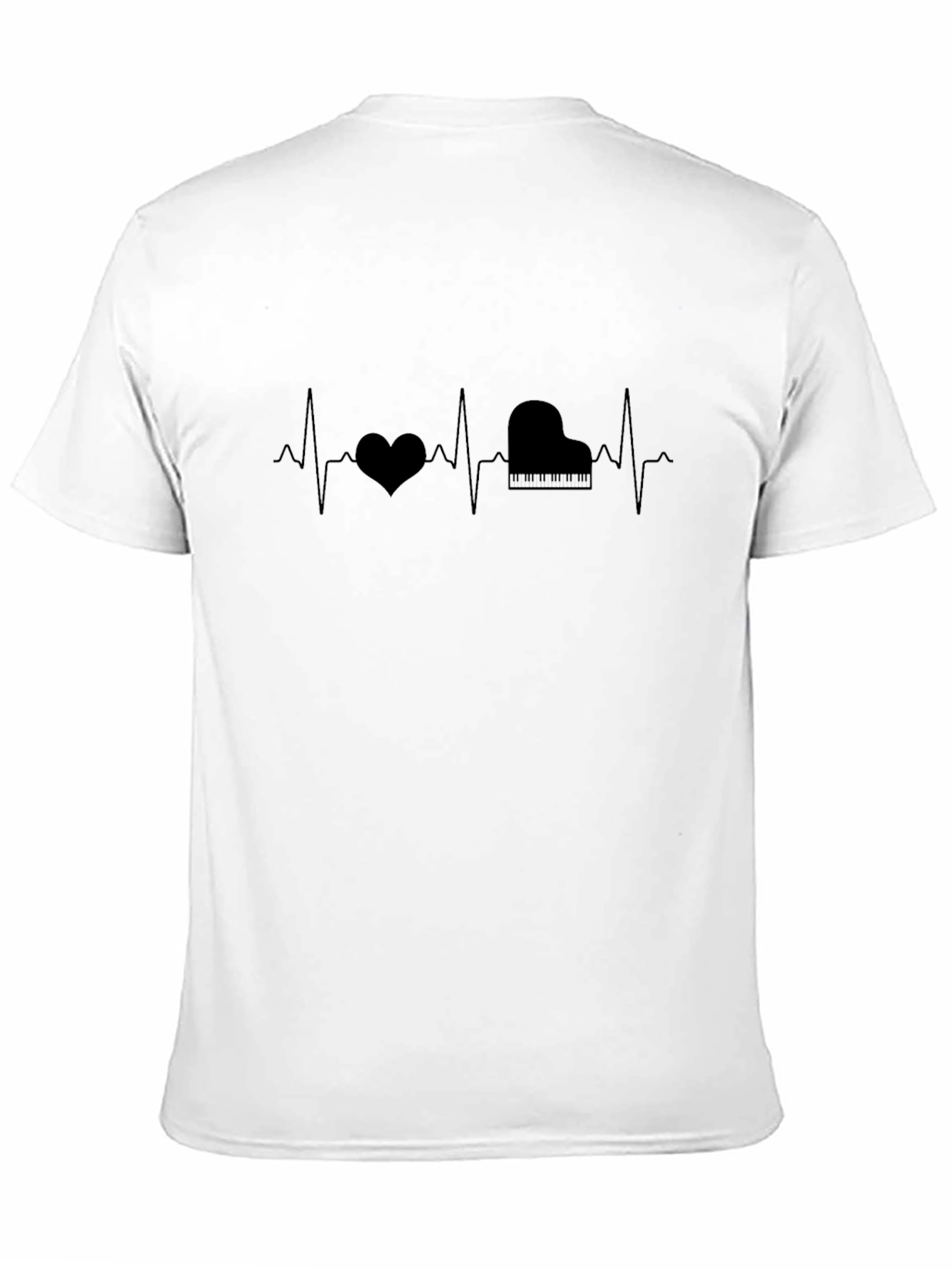 Piano Heartbeat T-Shirt - Musicians Tee