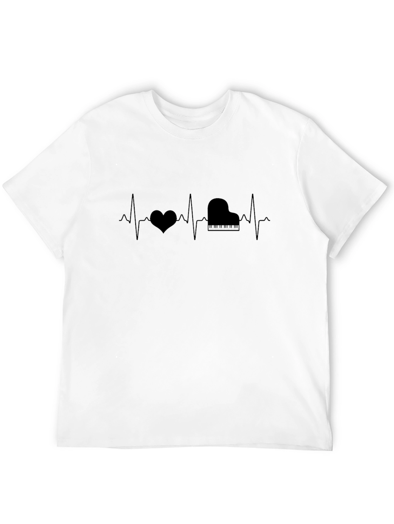 Piano Heartbeat T-Shirt - Musicians Tee