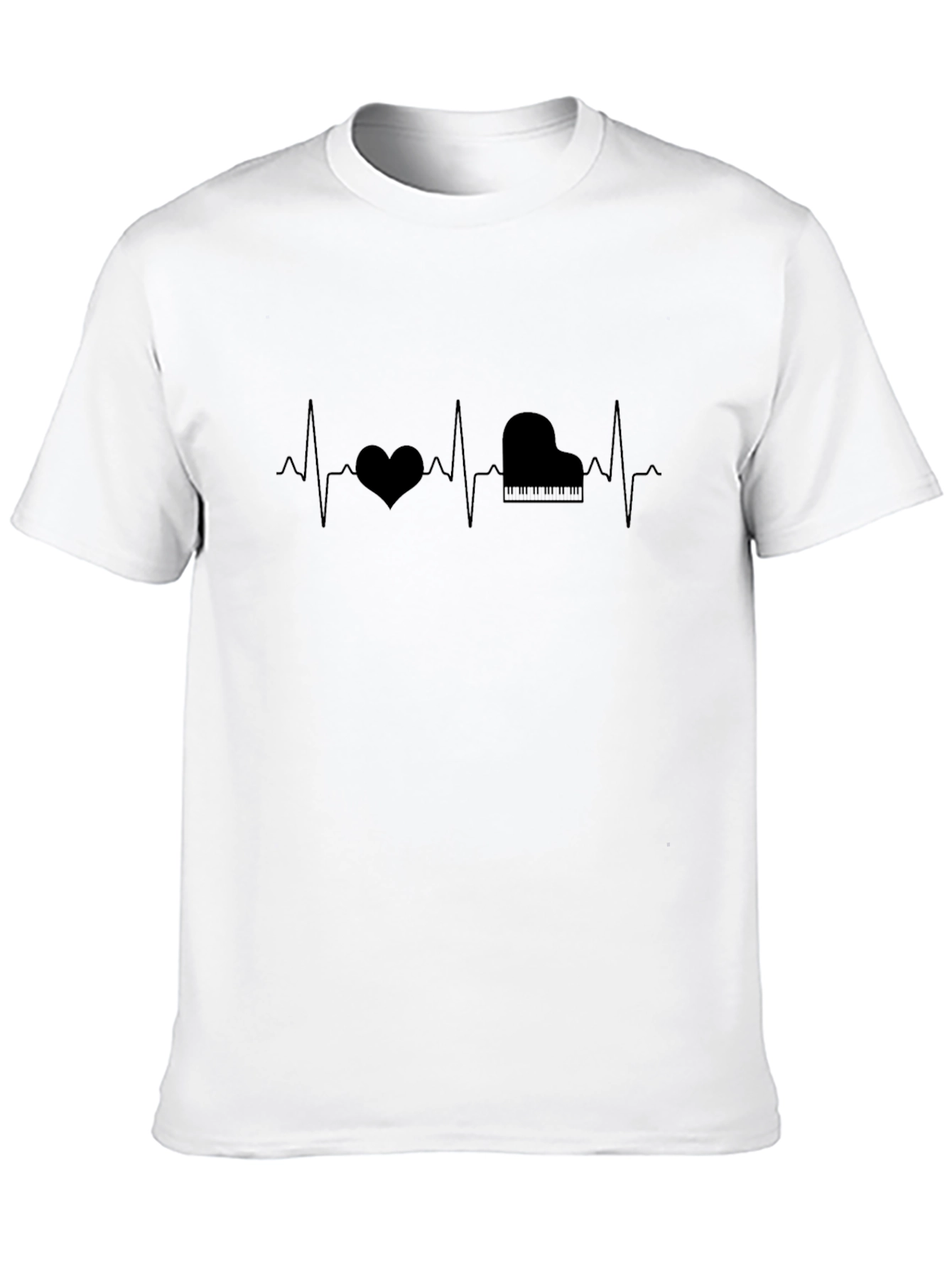 Piano Heartbeat T-Shirt - Musicians Tee