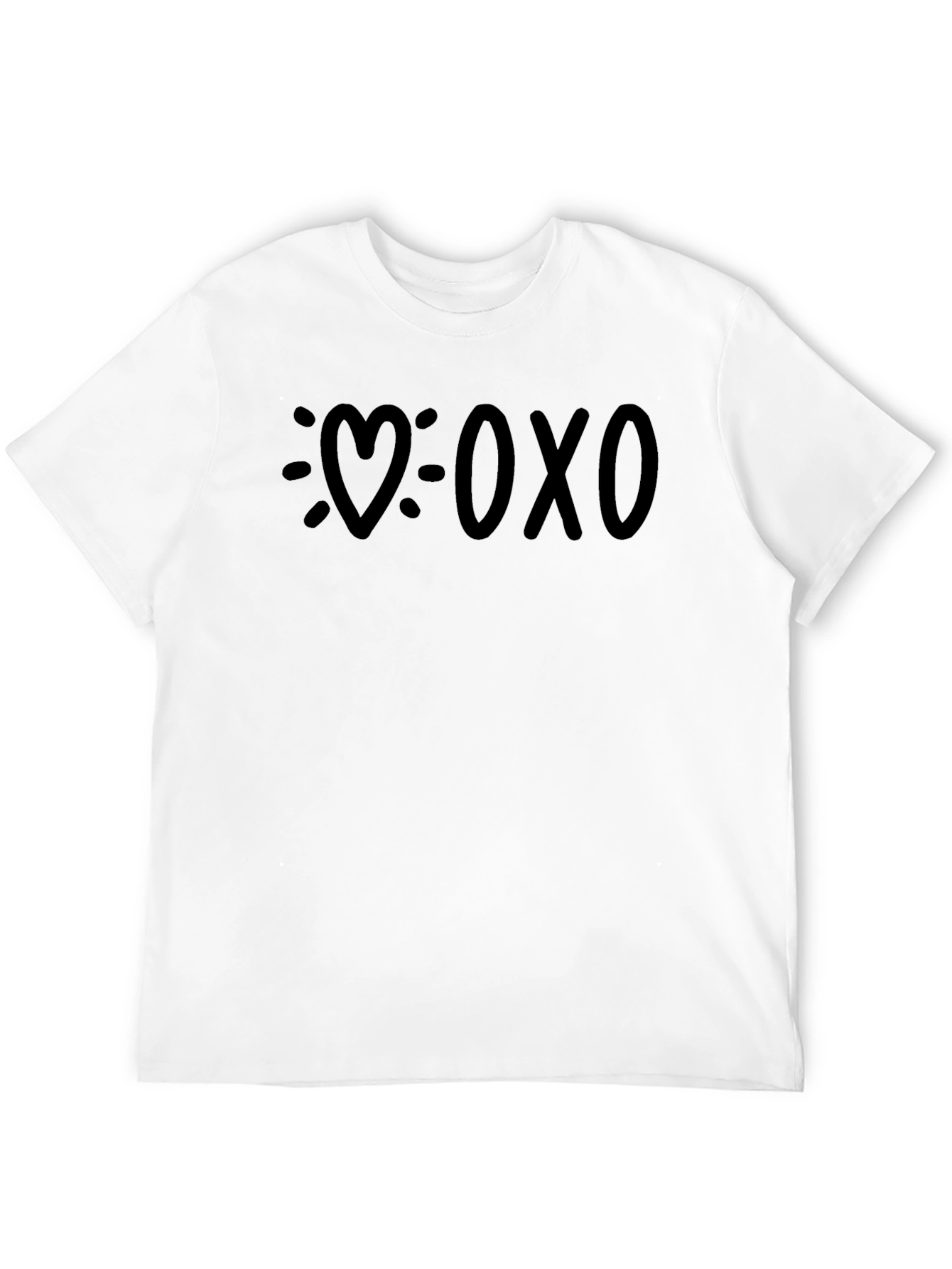 Heart XOXO Graphic T-Shirt - Hugs and Kisses