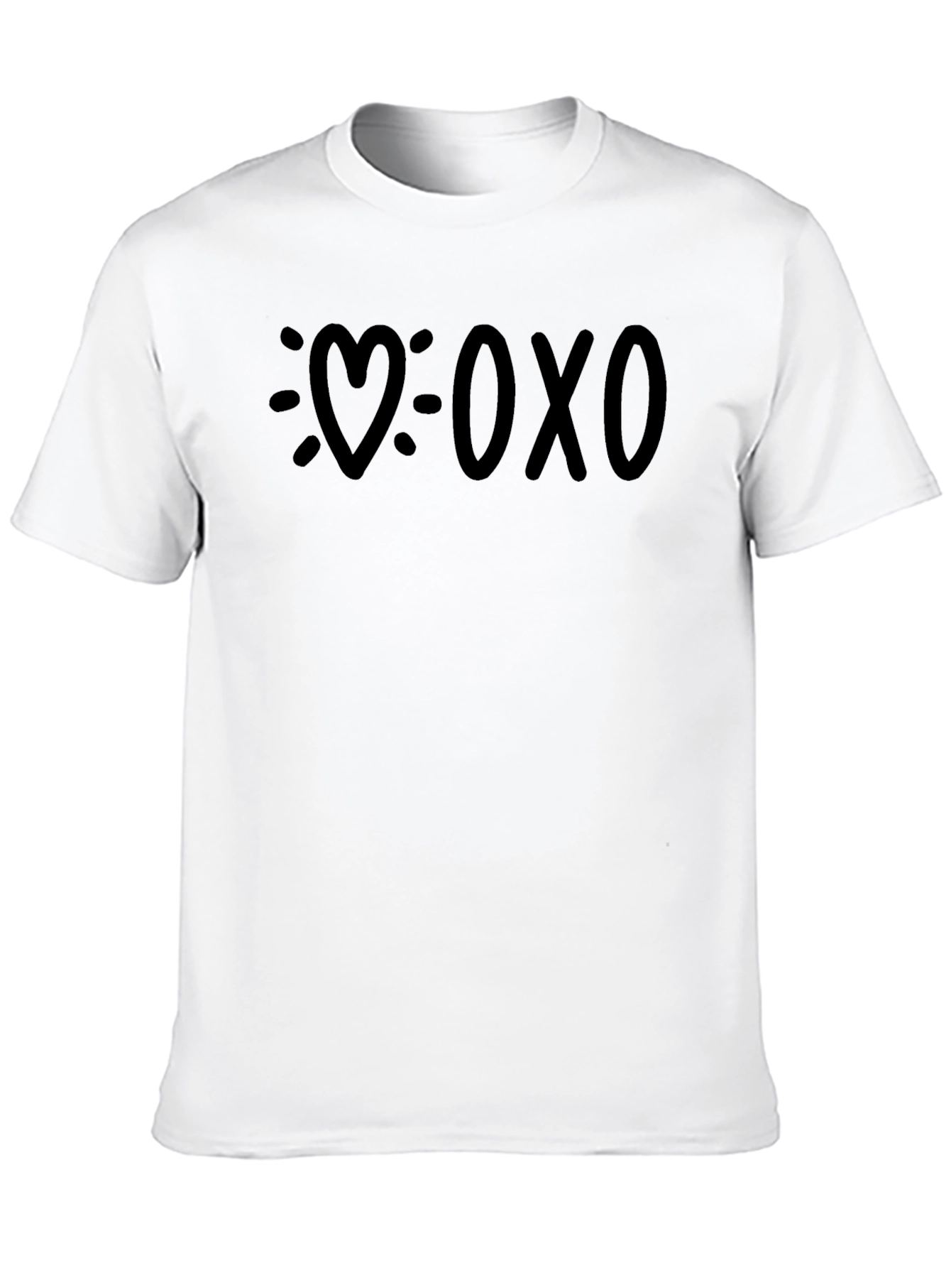 Heart XOXO Graphic T-Shirt - Hugs and Kisses
