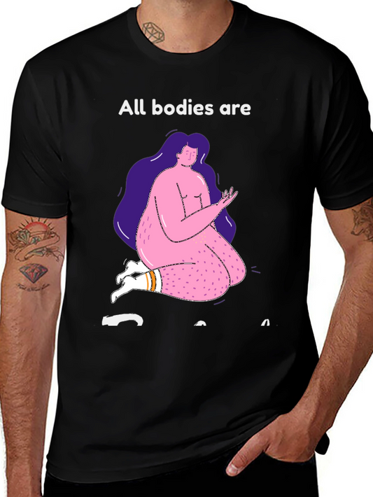 Body Positive Graphic Tee - All Bodies Are Good Bodies