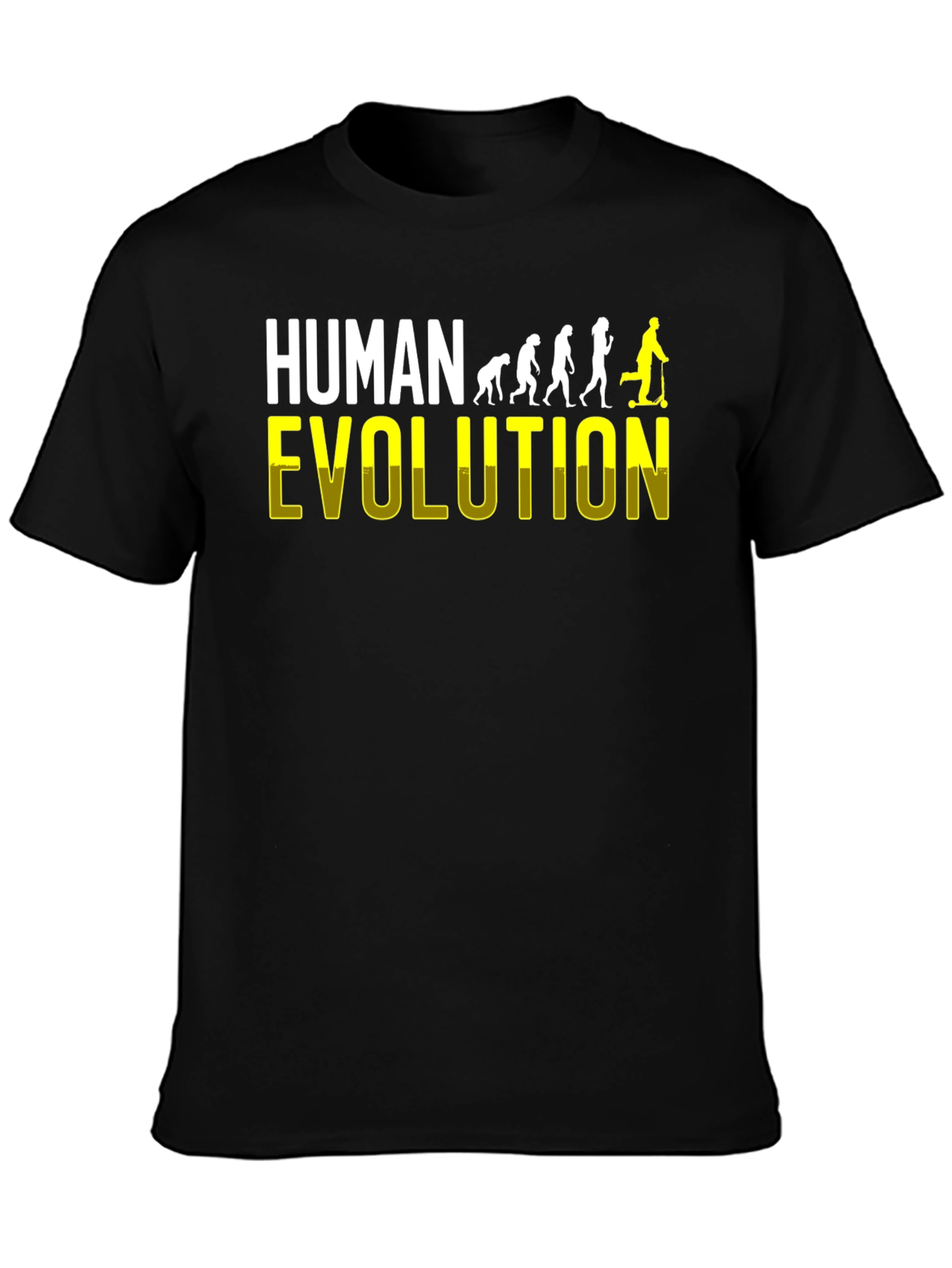 Human Evolution T-Shirt Funny Scooter Gift