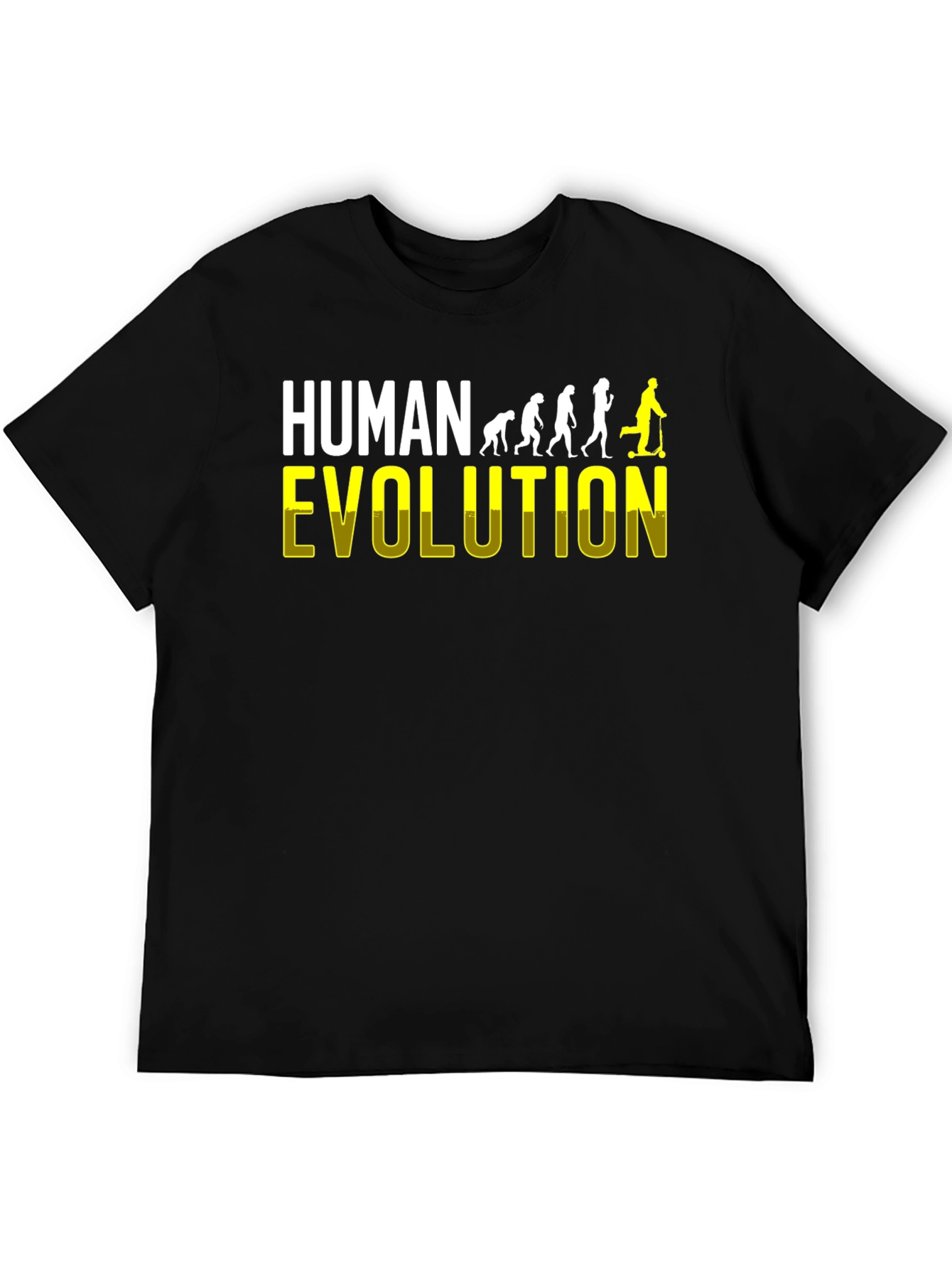 Human Evolution T-Shirt Funny Scooter Gift