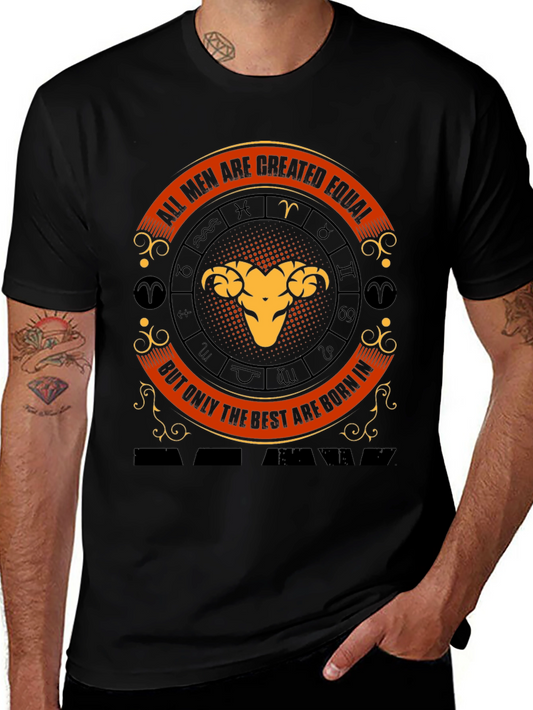 Aries Zodiac Graphic Tee - Best Born in March/April T-Shirt