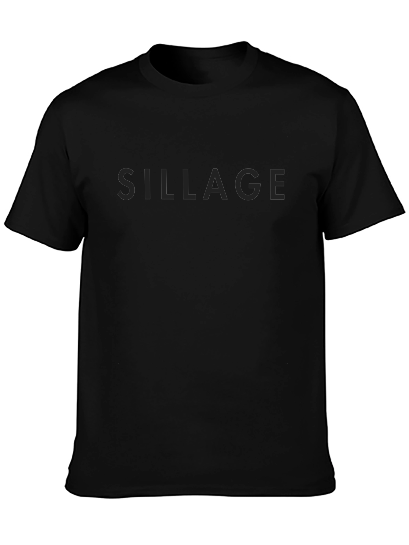 Sillage Black Crew Neck Tee - Menswear
