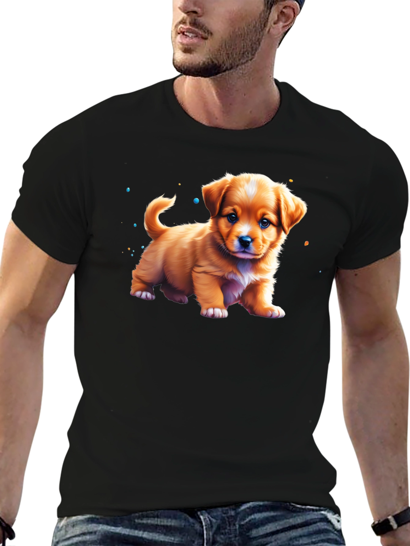 Cute Fluffy Puppy T-Shirt – Adorable Dog Lover Tee
