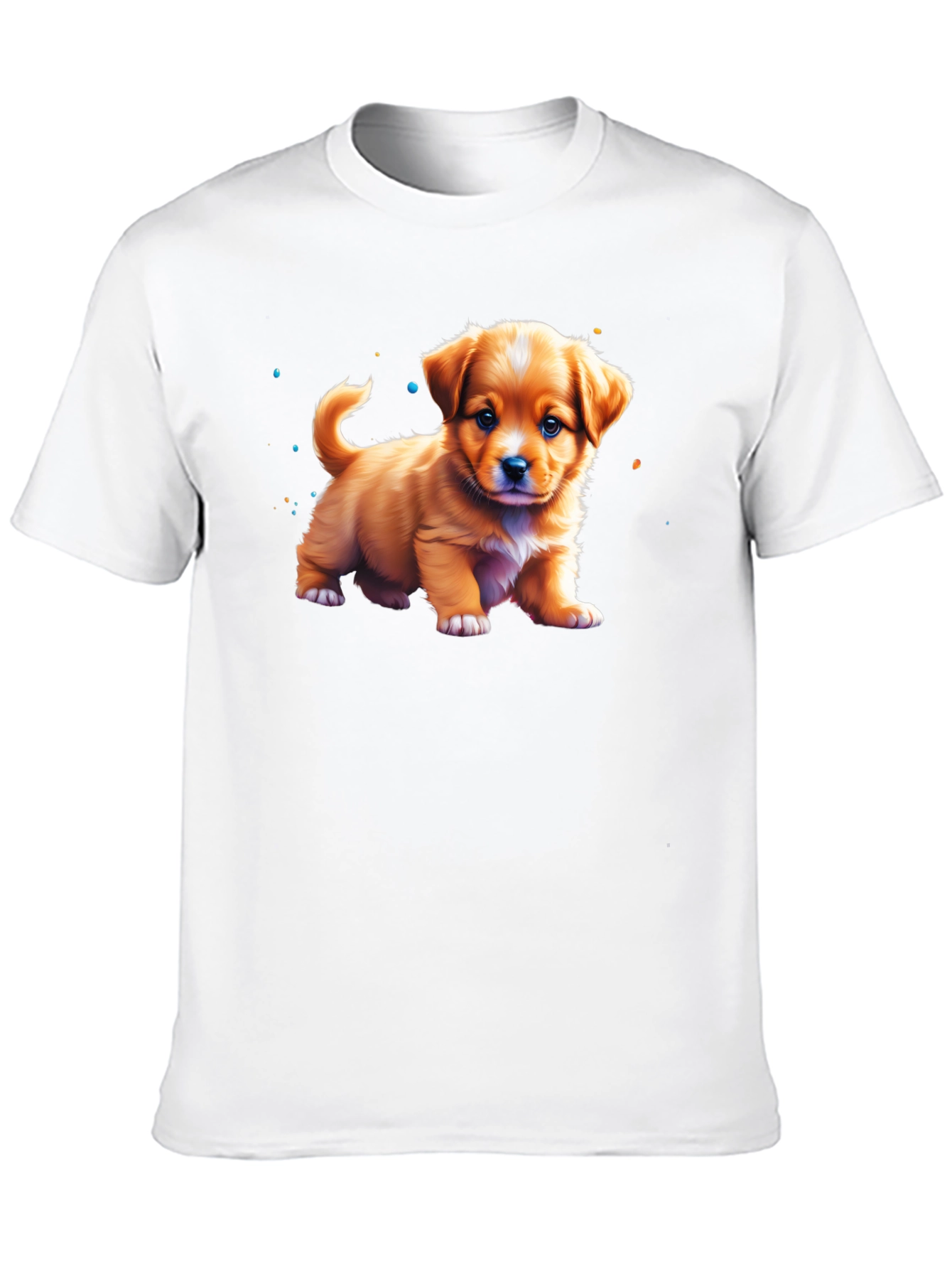 Cute Fluffy Puppy T-Shirt – Adorable Dog Lover Tee