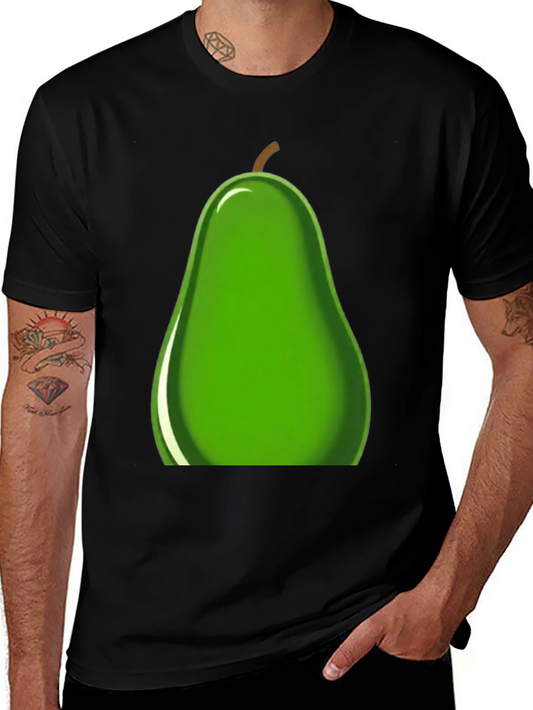 Avocado Graphic Tee - Black Cotton T-Shirt