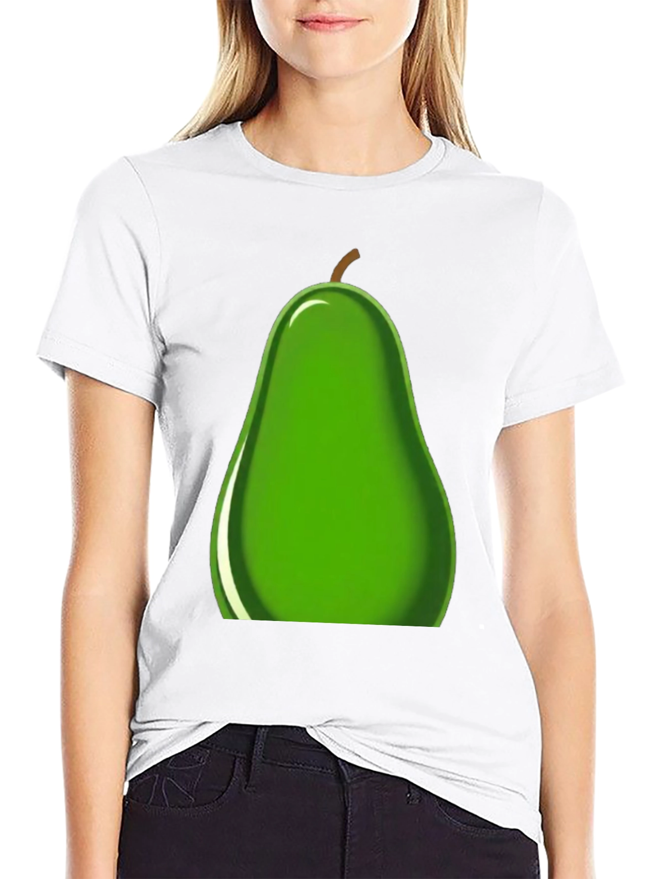 Avocado Graphic Tee - Black Cotton T-Shirt