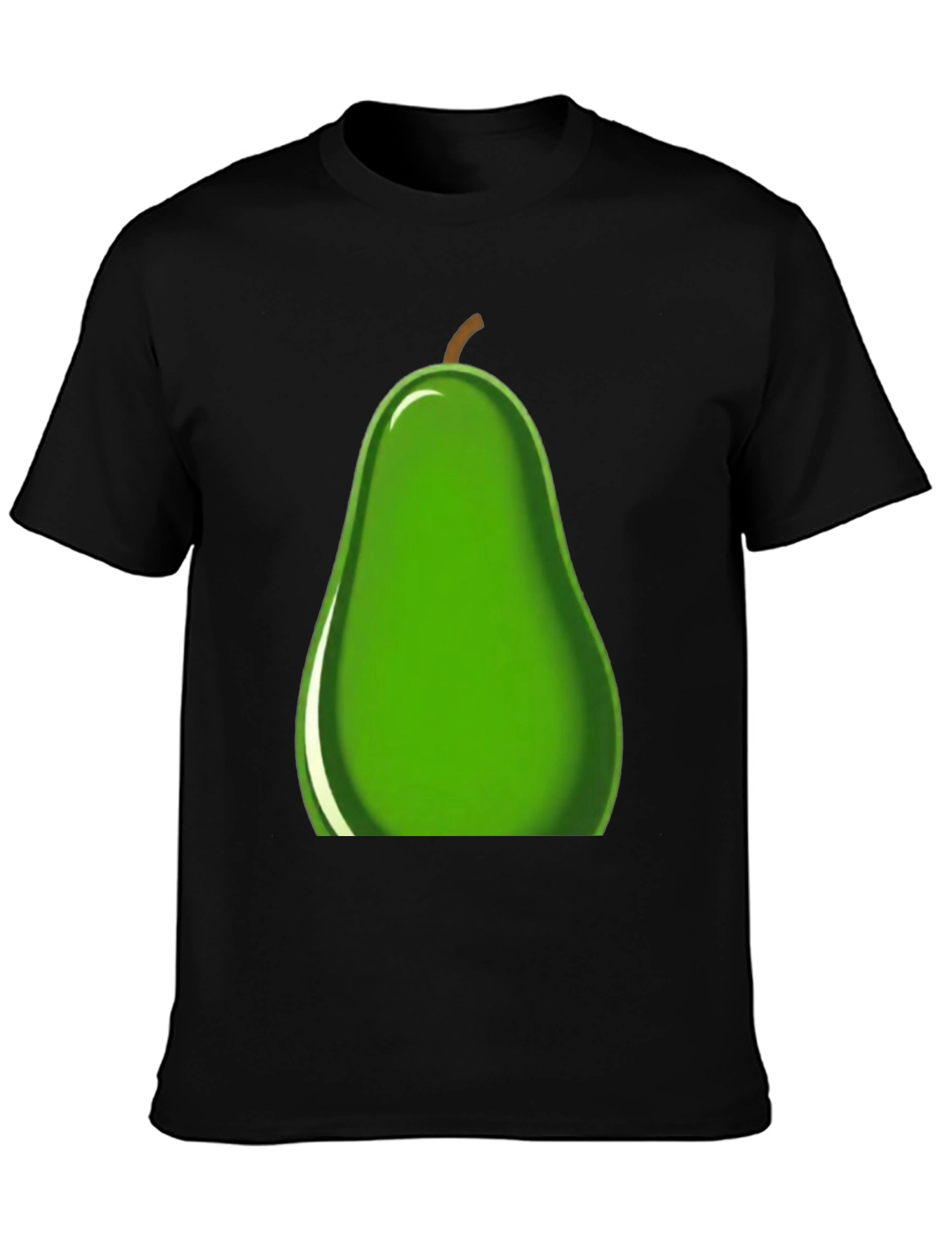 Avocado Graphic Tee - Black Cotton T-Shirt