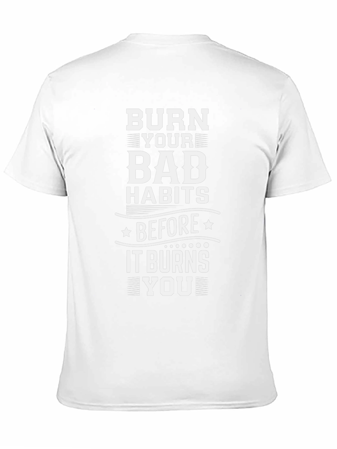 Burn Bad Habits Black Graphic Tee