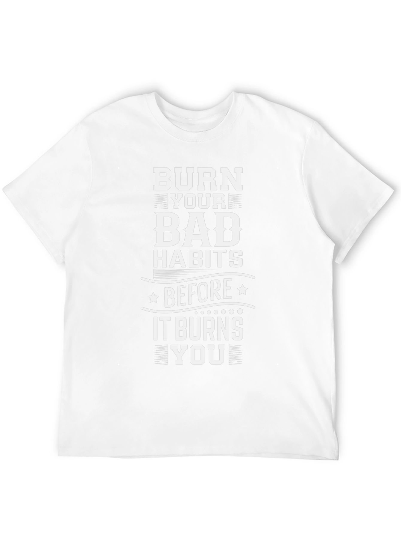 Burn Bad Habits Black Graphic Tee