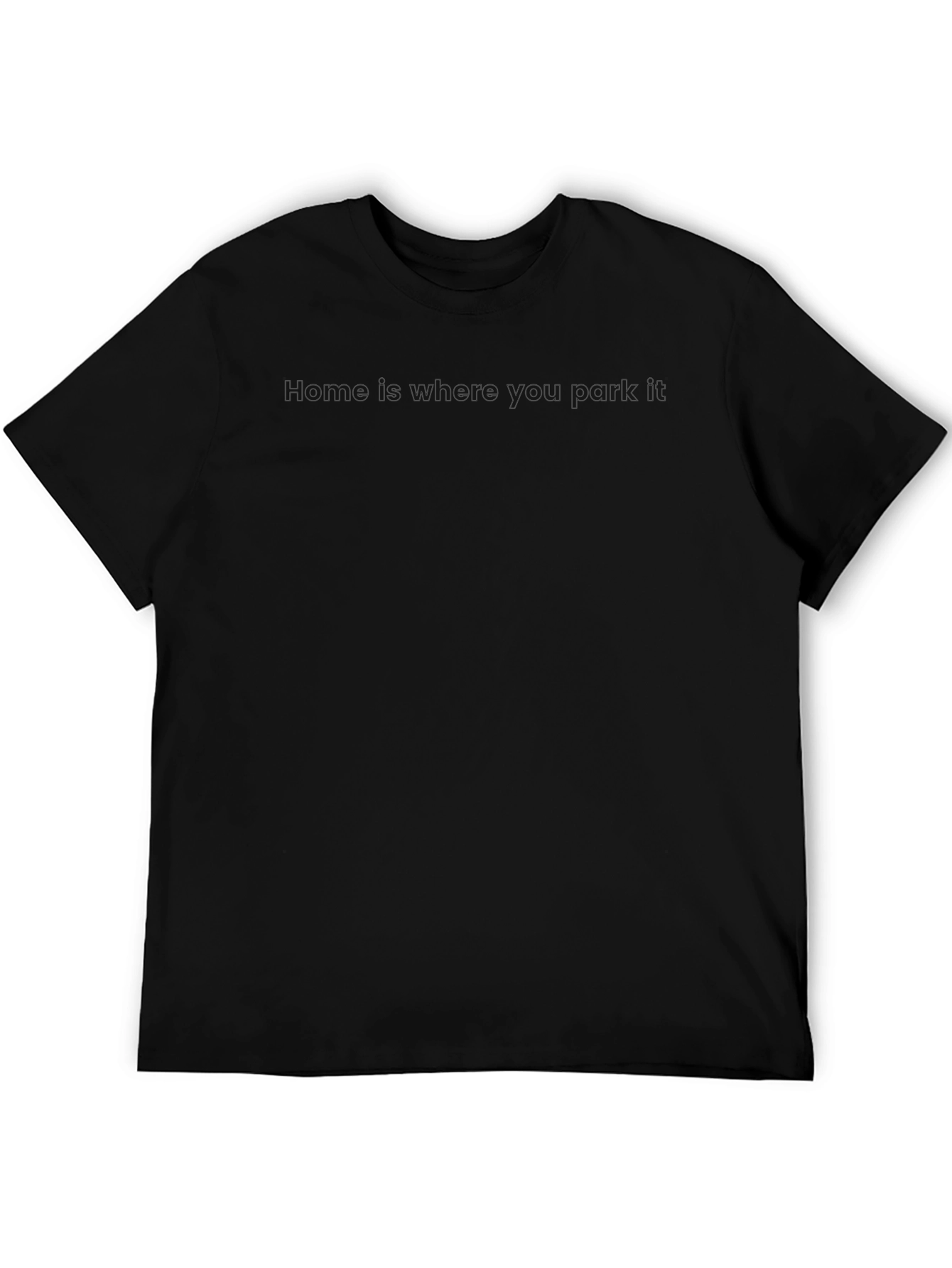Mens Solid Black Classic Fit T-Shirt