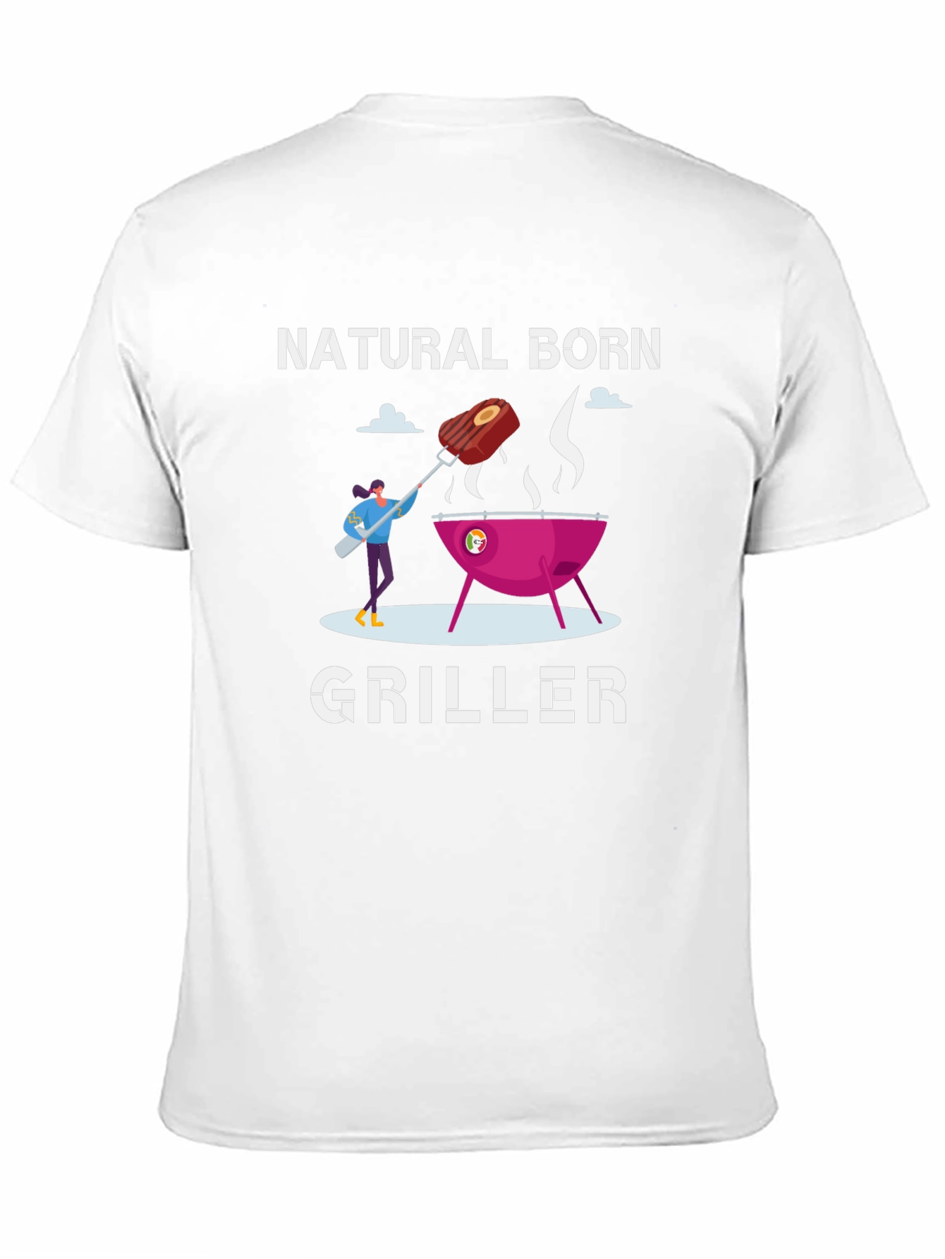Natural Born Griller T-Shirt - BBQ Theme