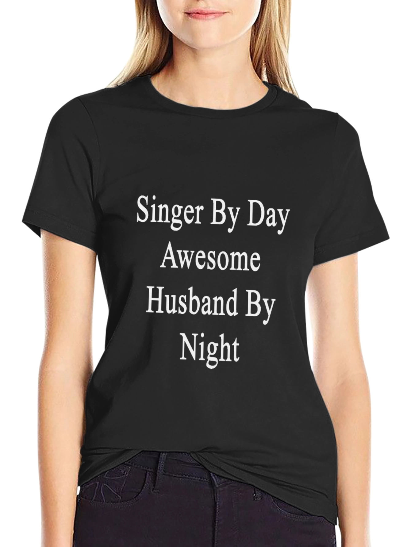 Singer Husband Novelty T-Shirt - Black