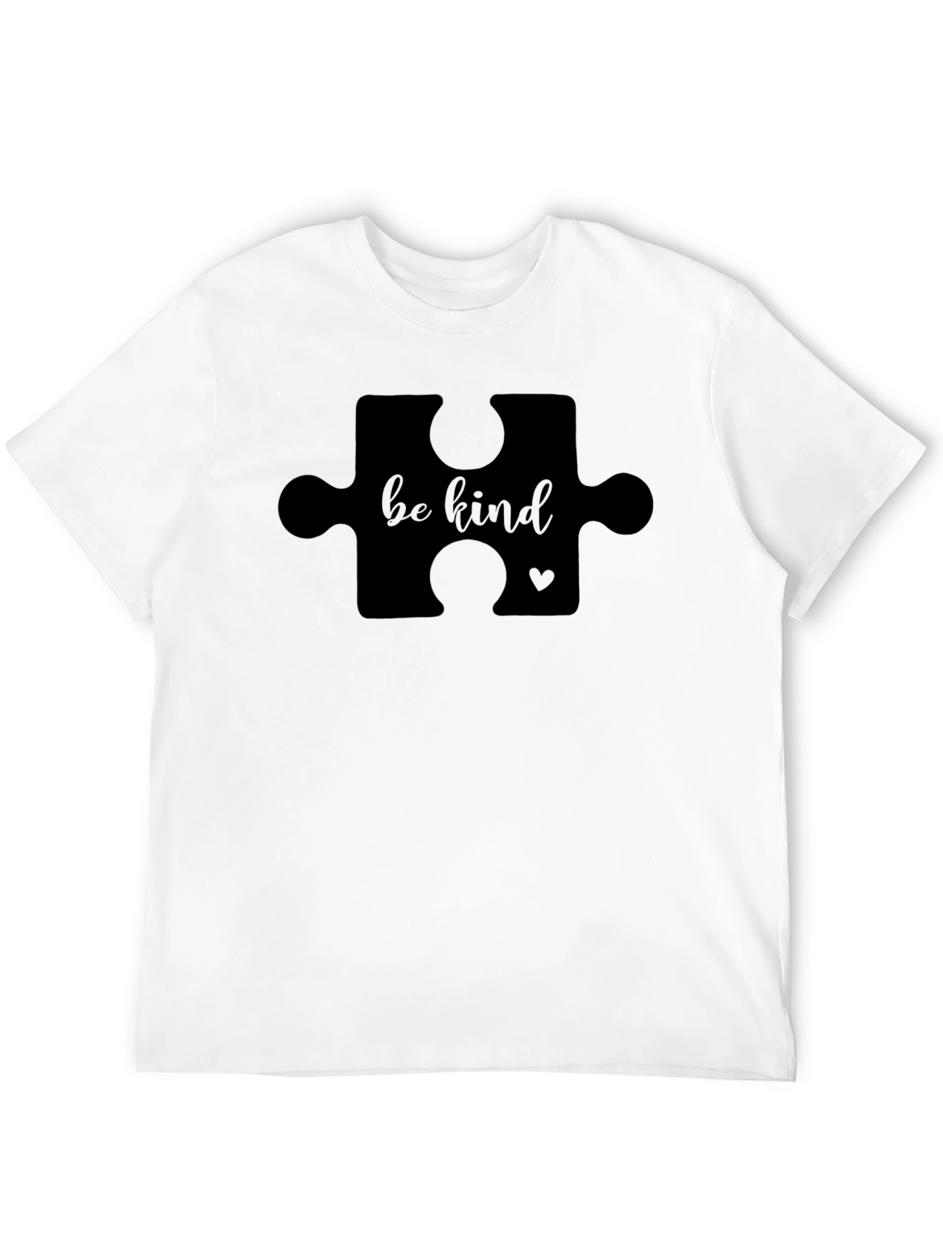 Be Kind Puzzle Piece T-Shirt - Autism Awareness