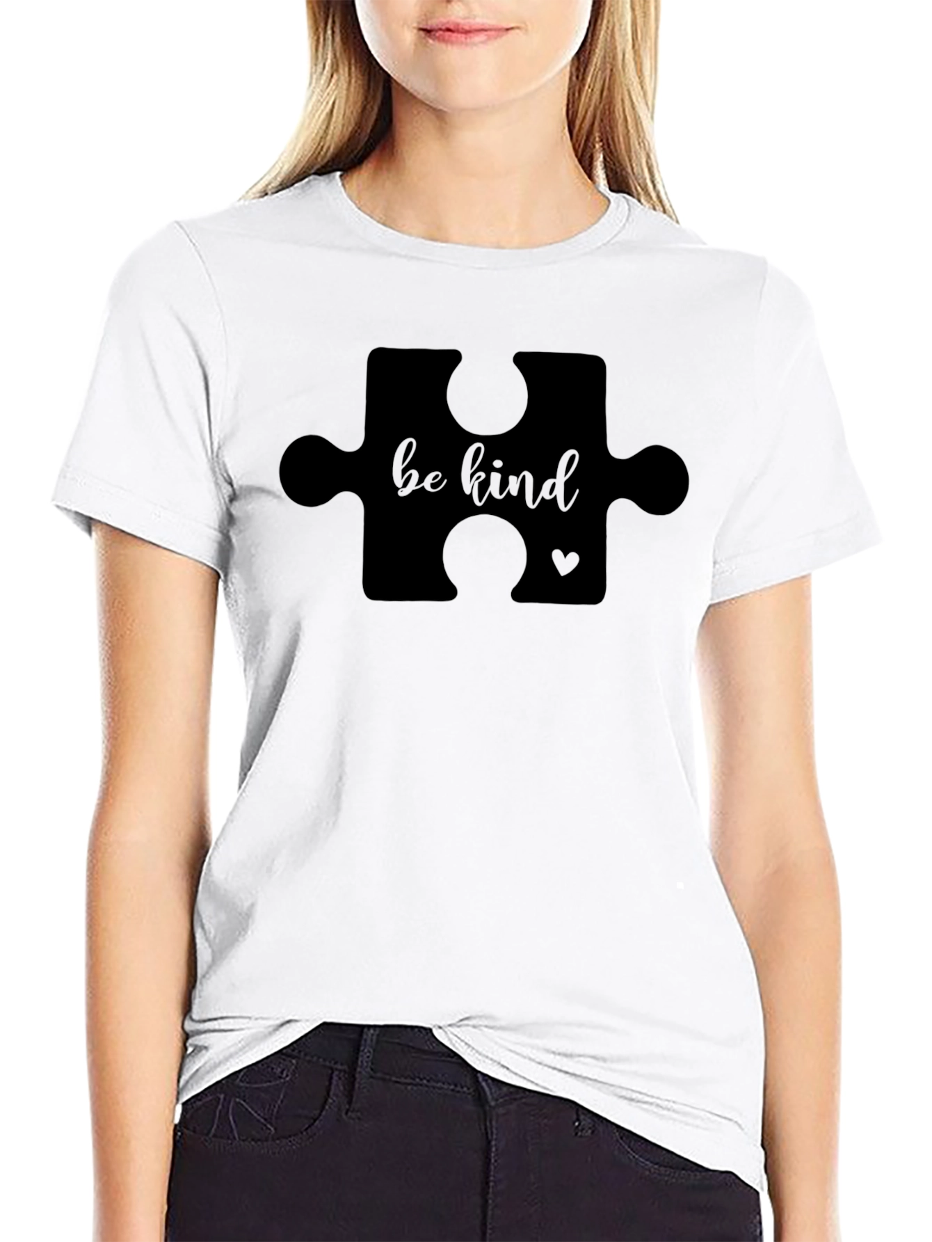 Be Kind Puzzle Piece T-Shirt - Autism Awareness
