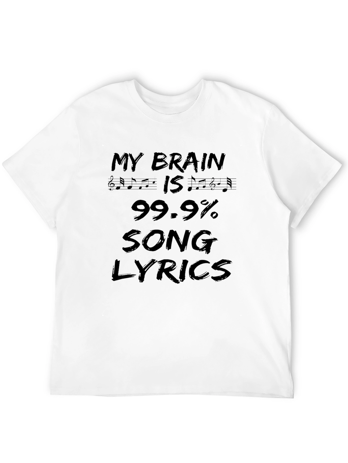 My Brain 99.9% Song Lyrics Black Tee