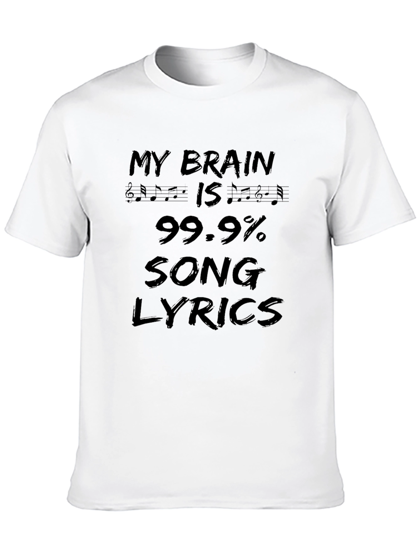 My Brain 99.9% Song Lyrics Black Tee
