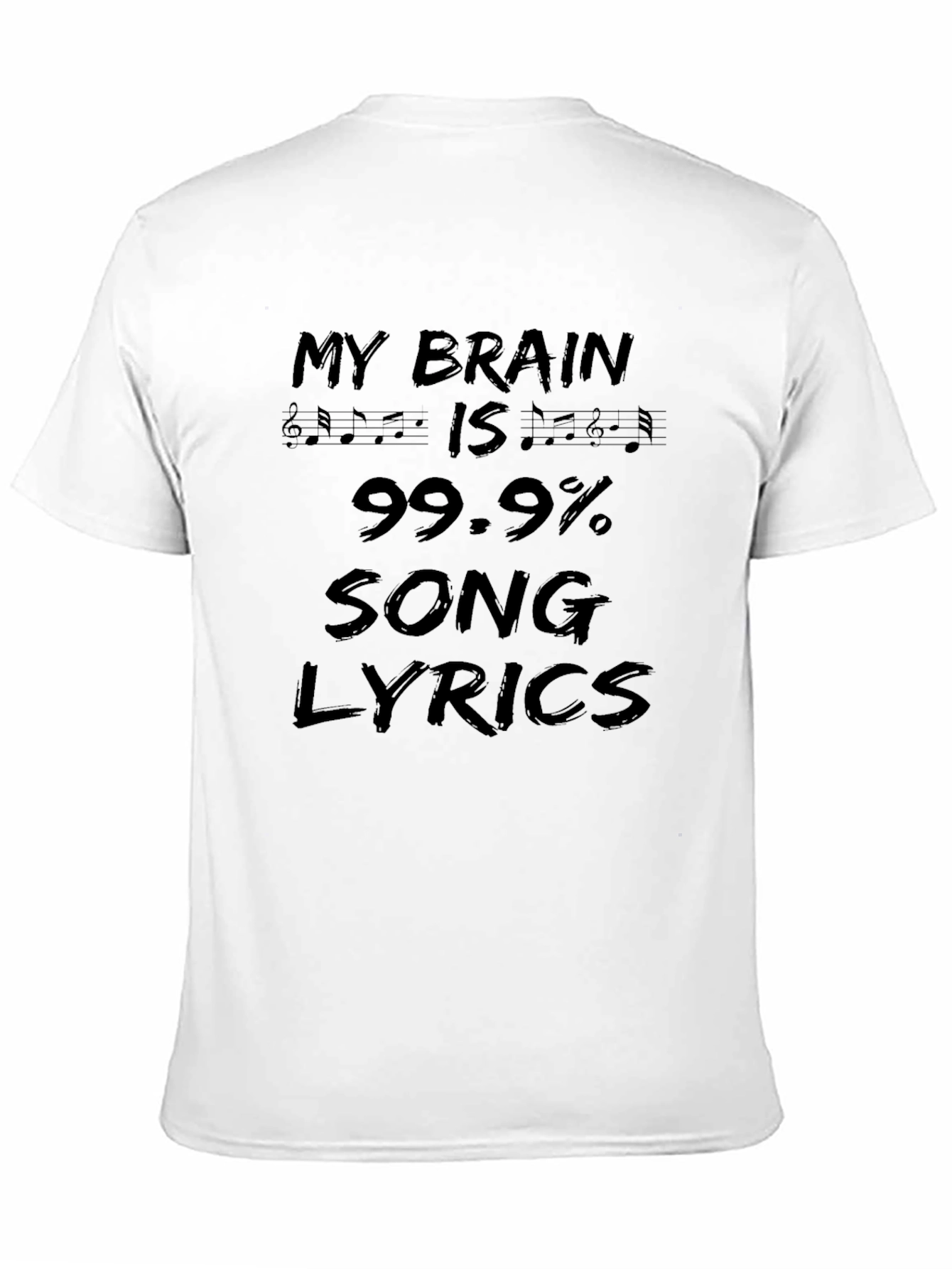 My Brain 99.9% Song Lyrics Black Tee