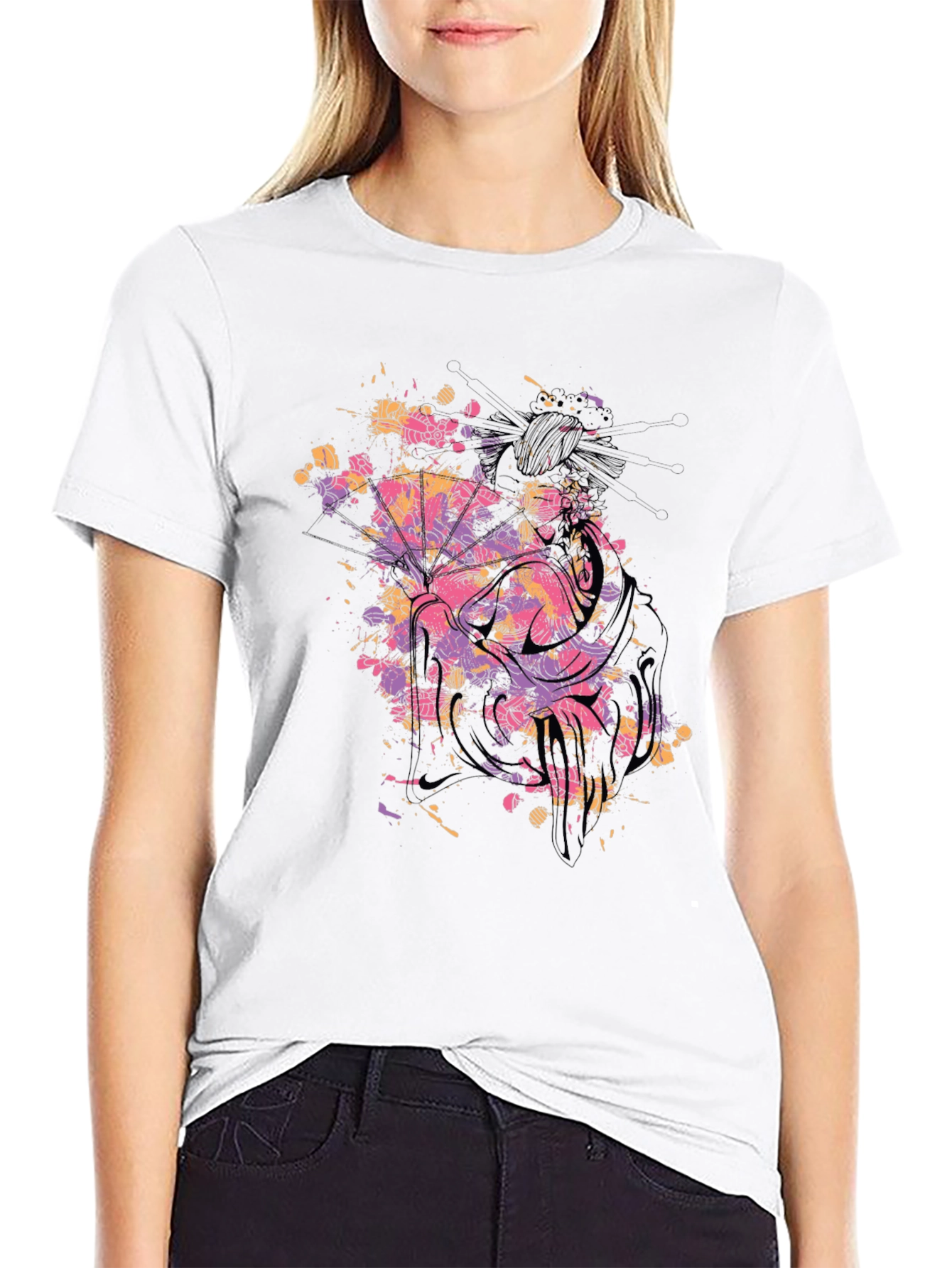 Abstract Art Black T-Shirt