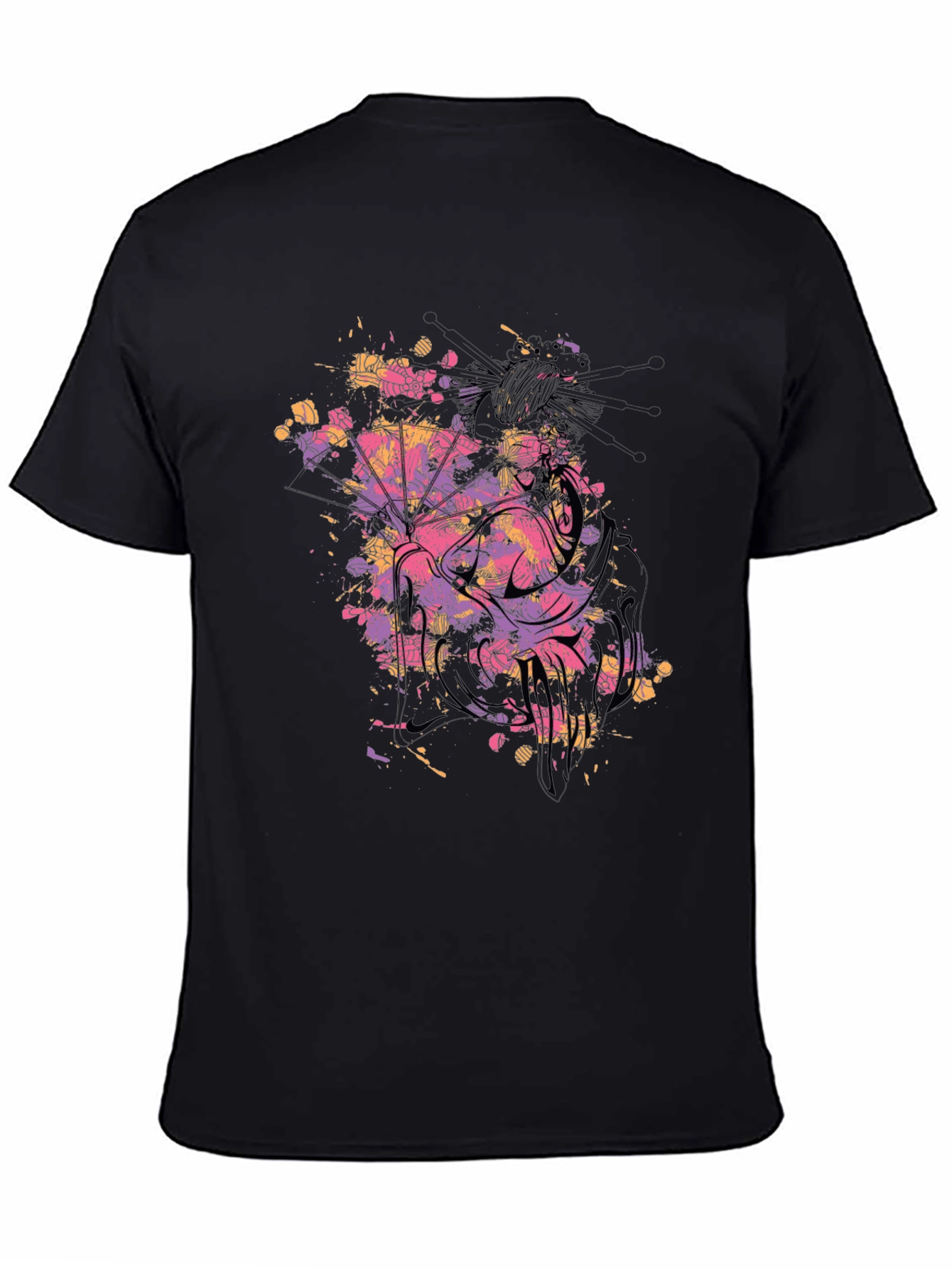 Abstract Art Black T-Shirt