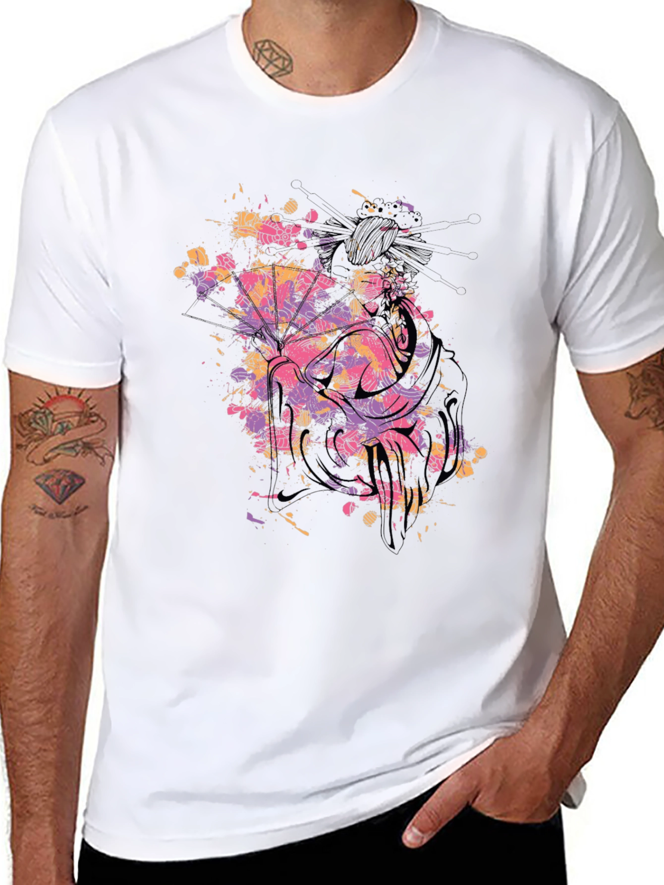 Abstract Art Black T-Shirt