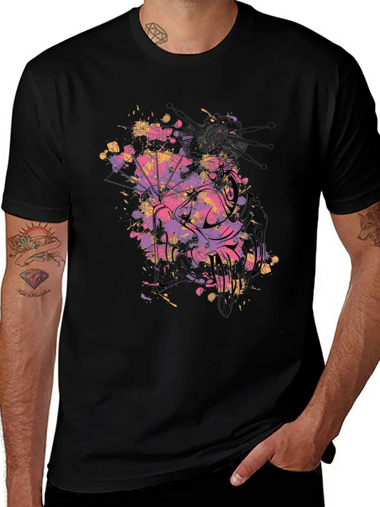 Abstract Art Black T-Shirt