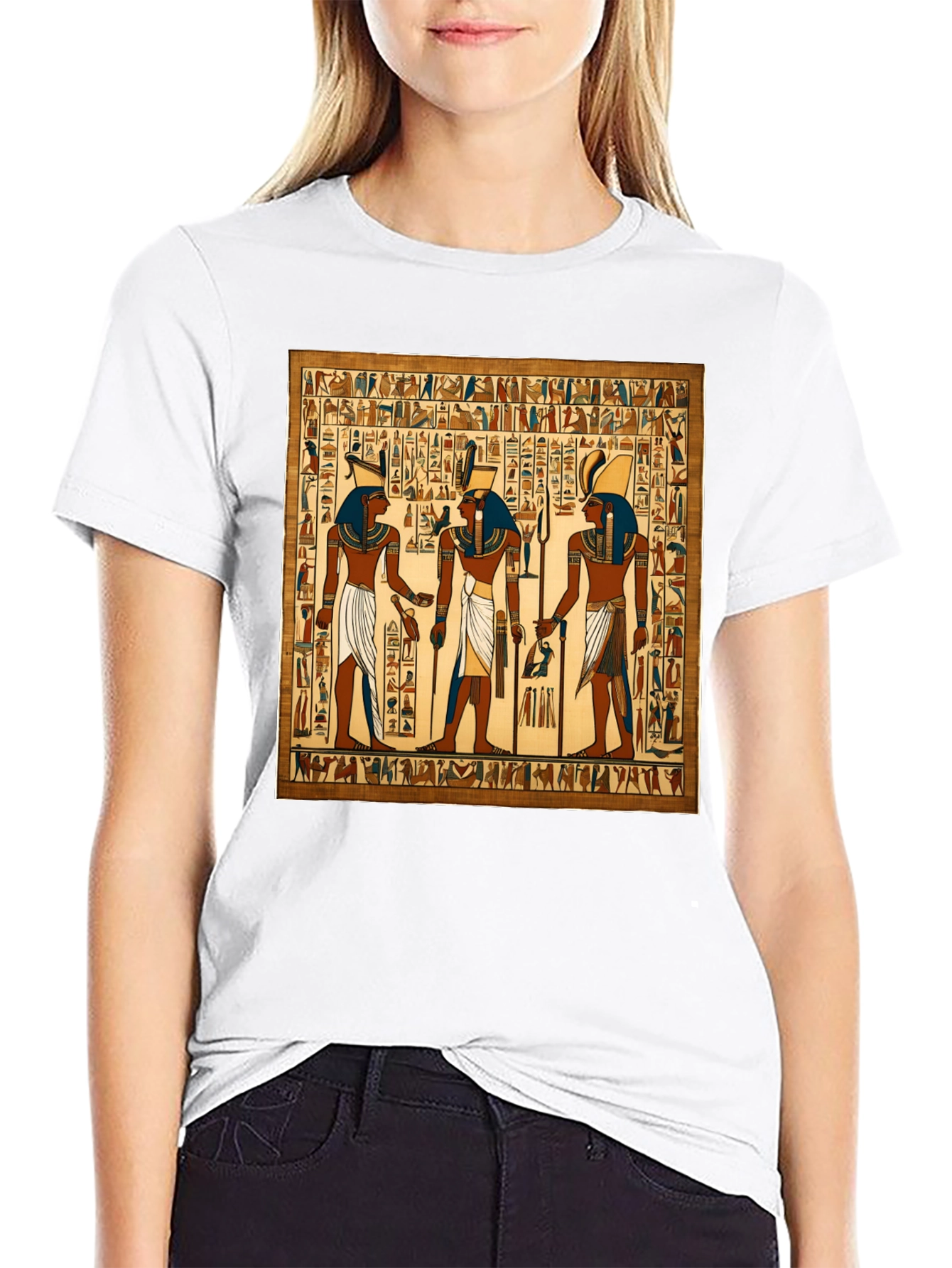 Egyptian Hieroglyphics Graphic T-Shirt