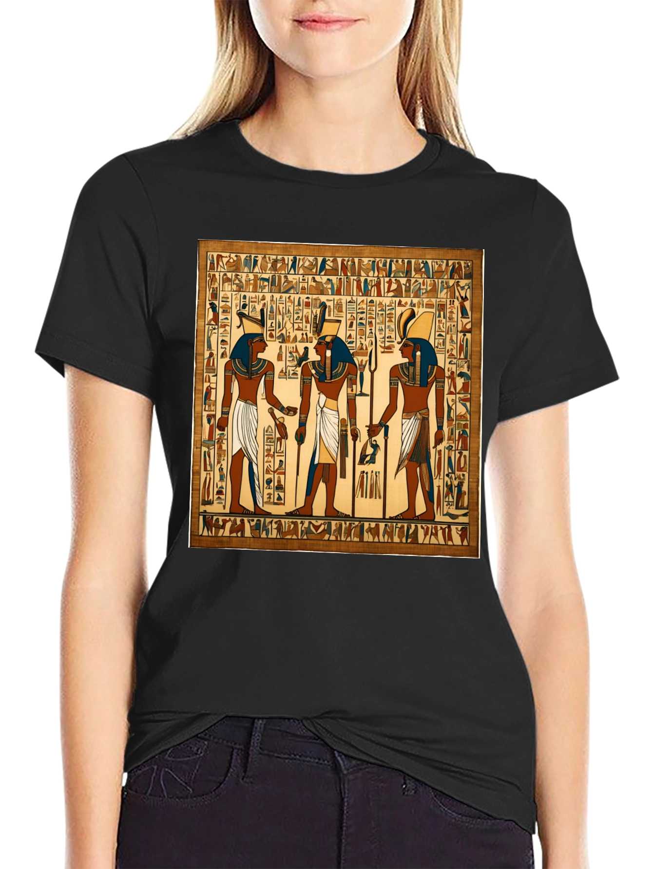 Egyptian Hieroglyphics Graphic T-Shirt