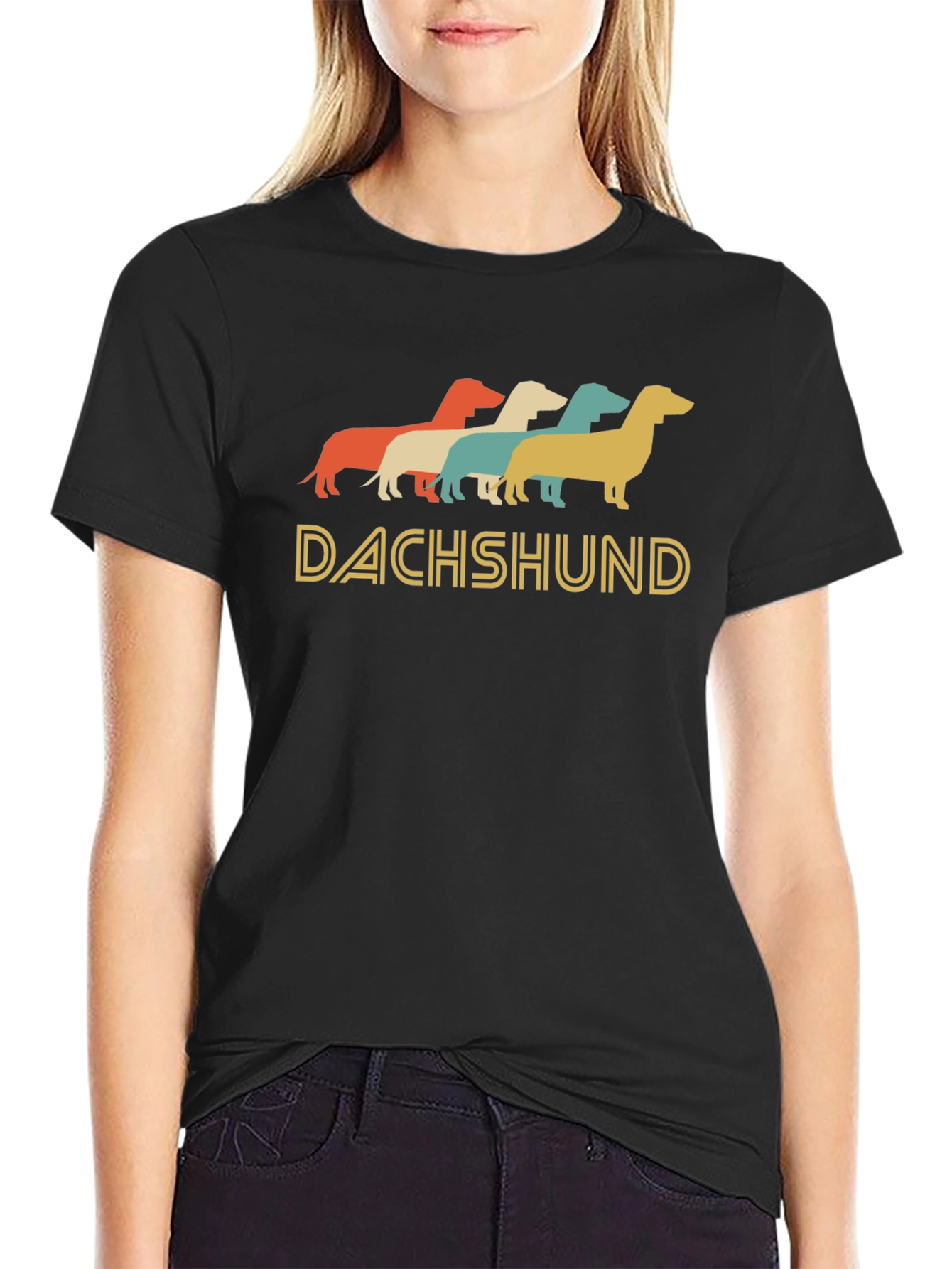 Retro Dachshund T-Shirt - Cute Dog Lover Tee