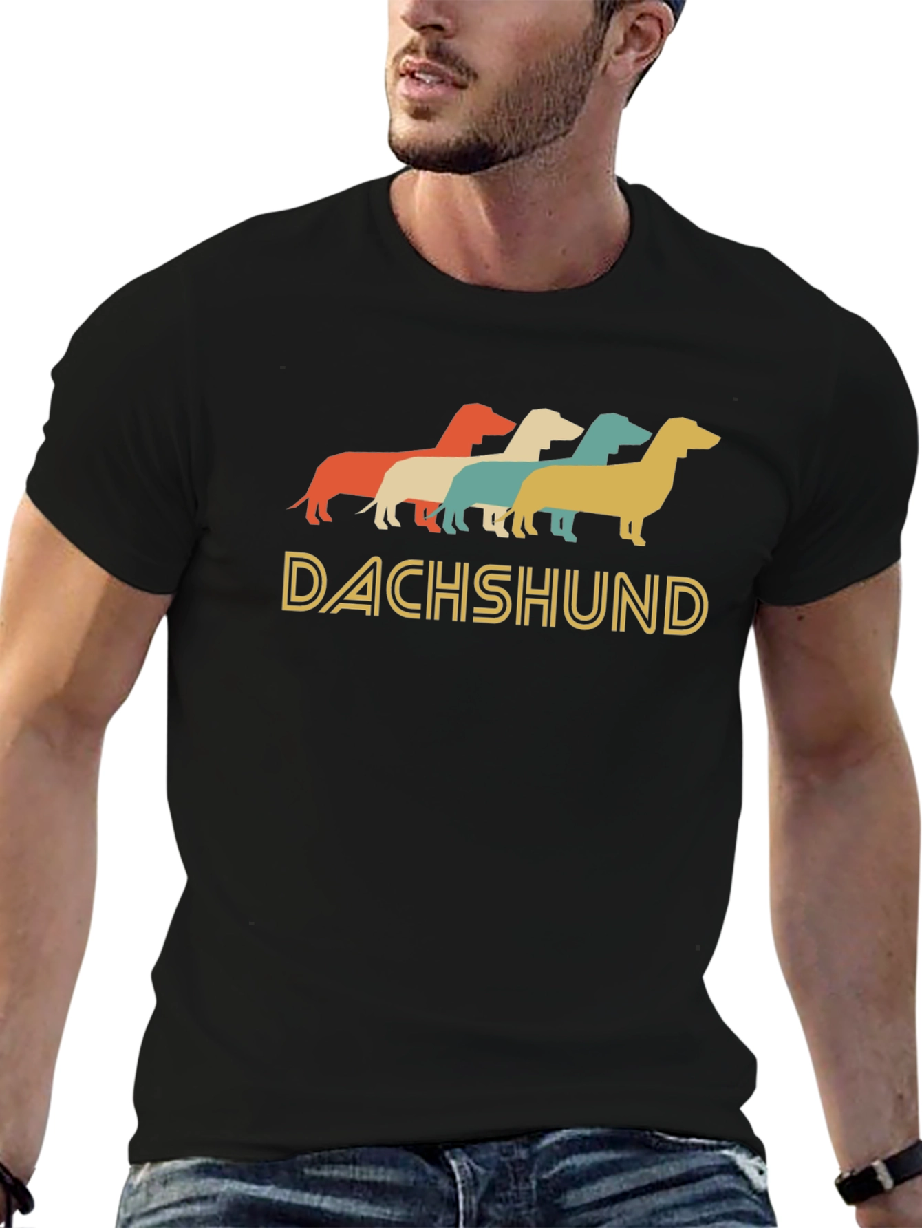 Retro Dachshund T-Shirt - Cute Dog Lover Tee