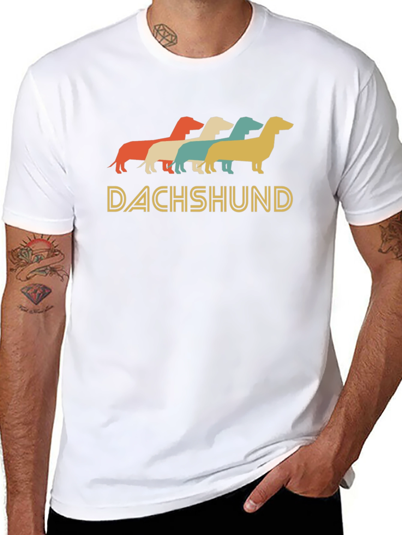 Retro Dachshund T-Shirt - Cute Dog Lover Tee