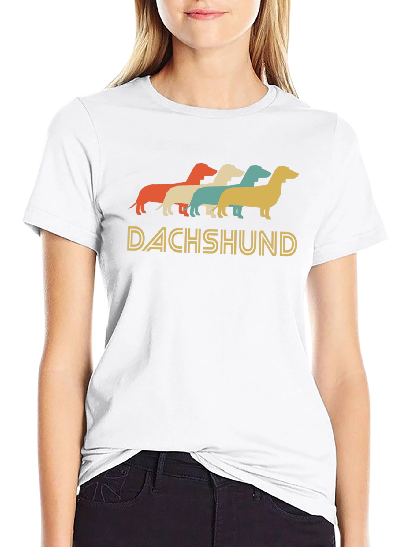Retro Dachshund T-Shirt - Cute Dog Lover Tee