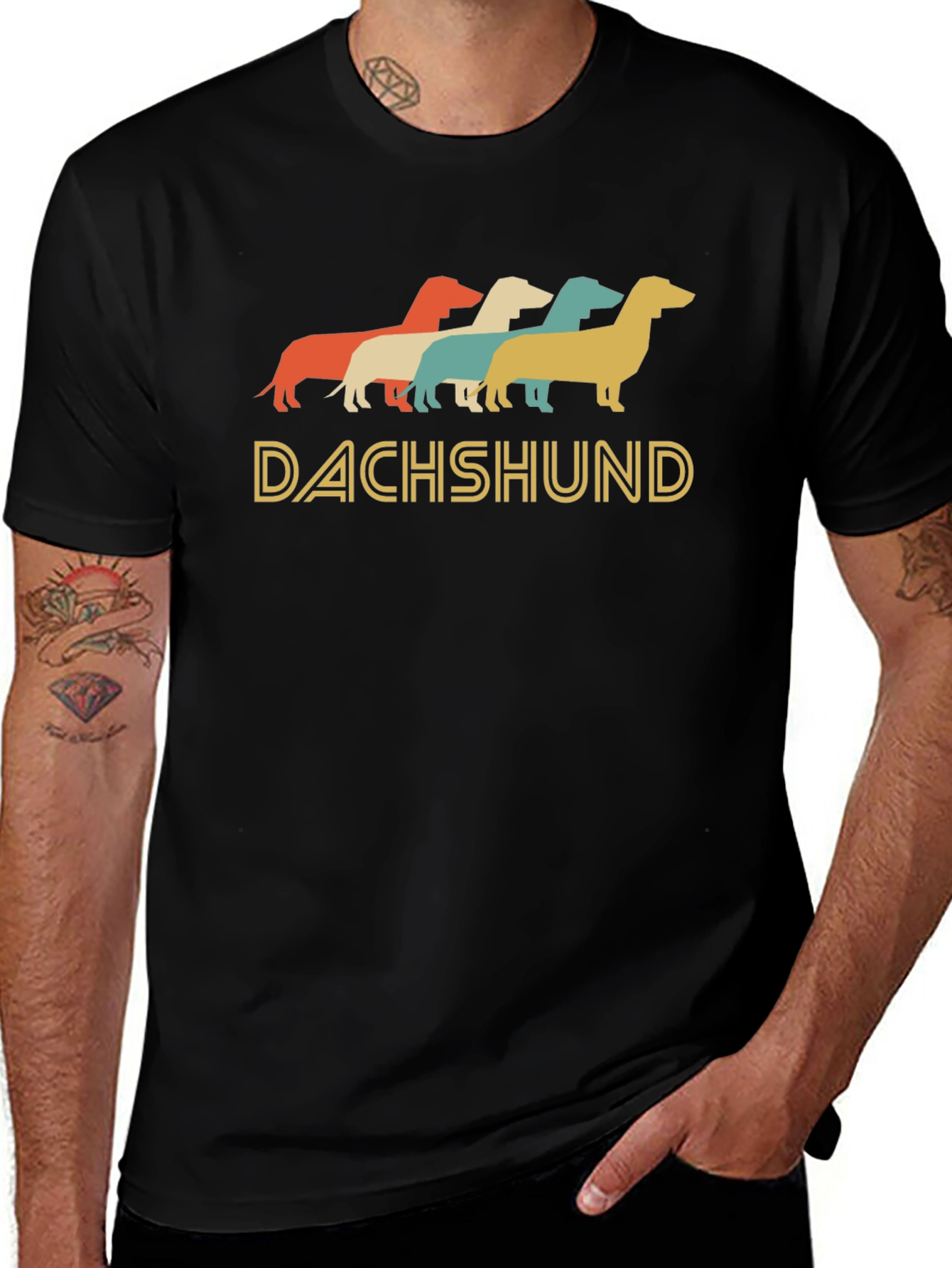 Retro Dachshund T-Shirt - Cute Dog Lover Tee