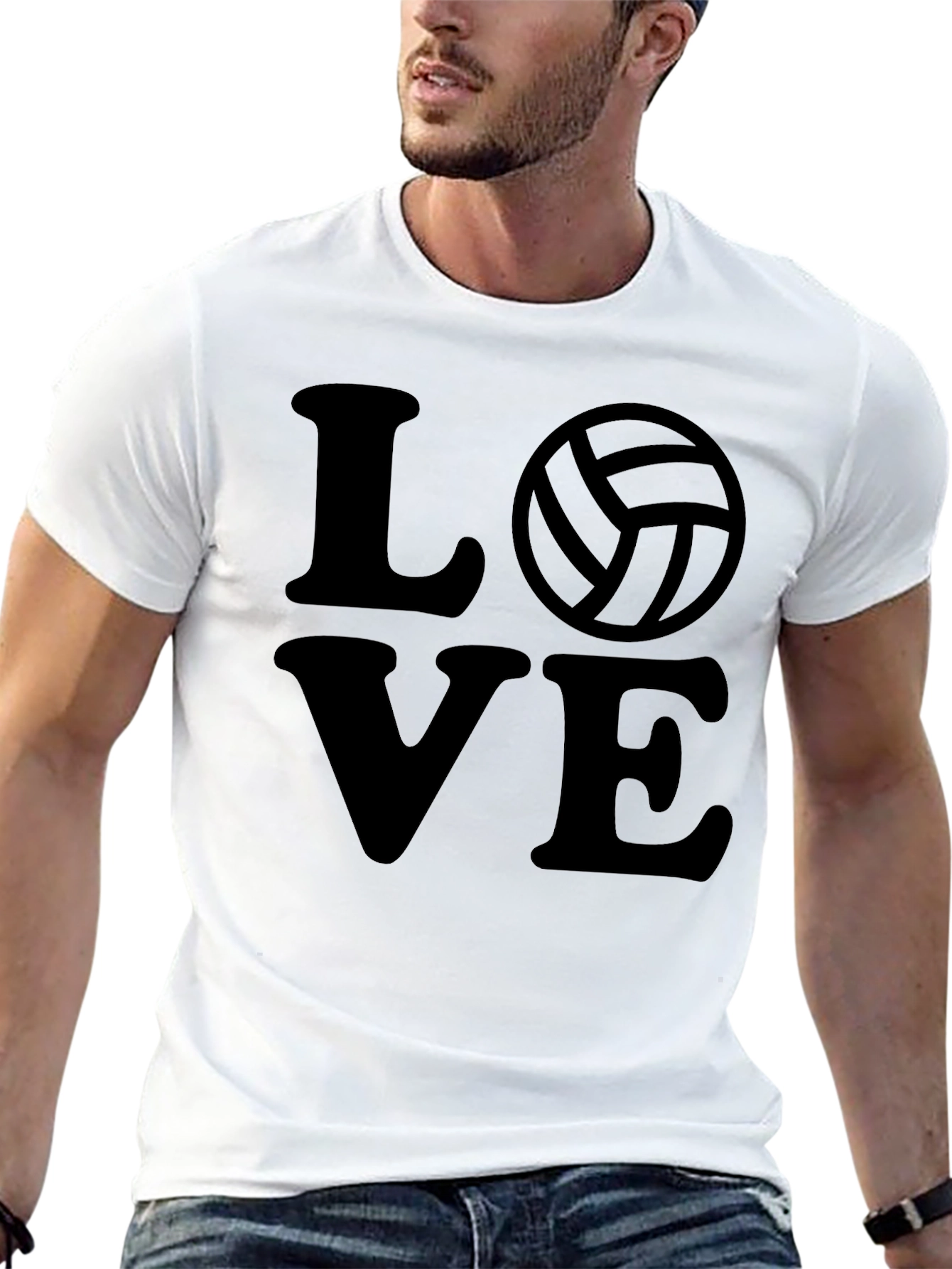 Volleyball Love Black T-Shirt