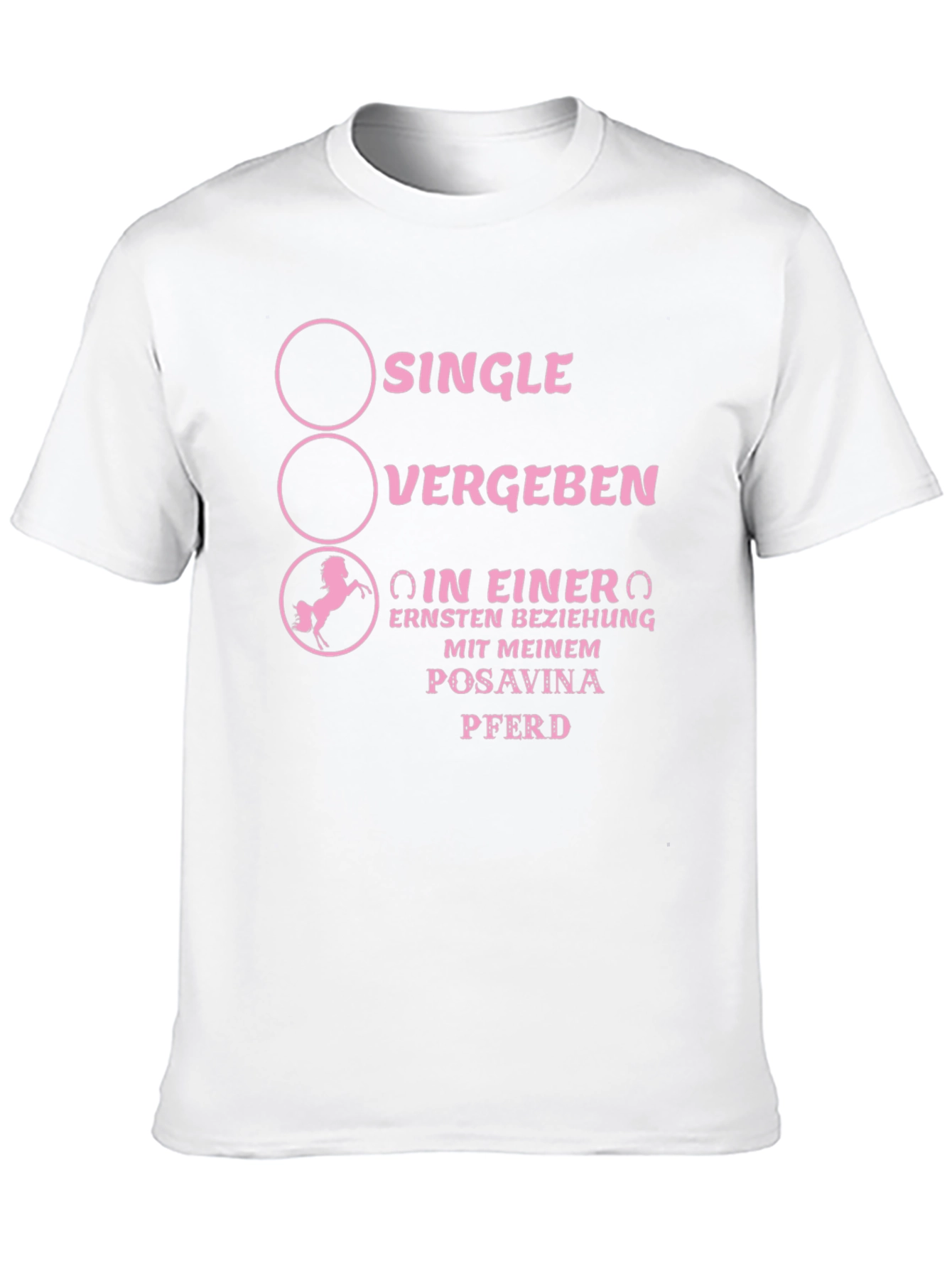 Funny Horse Lover T-Shirt - Posavina Pferd Design