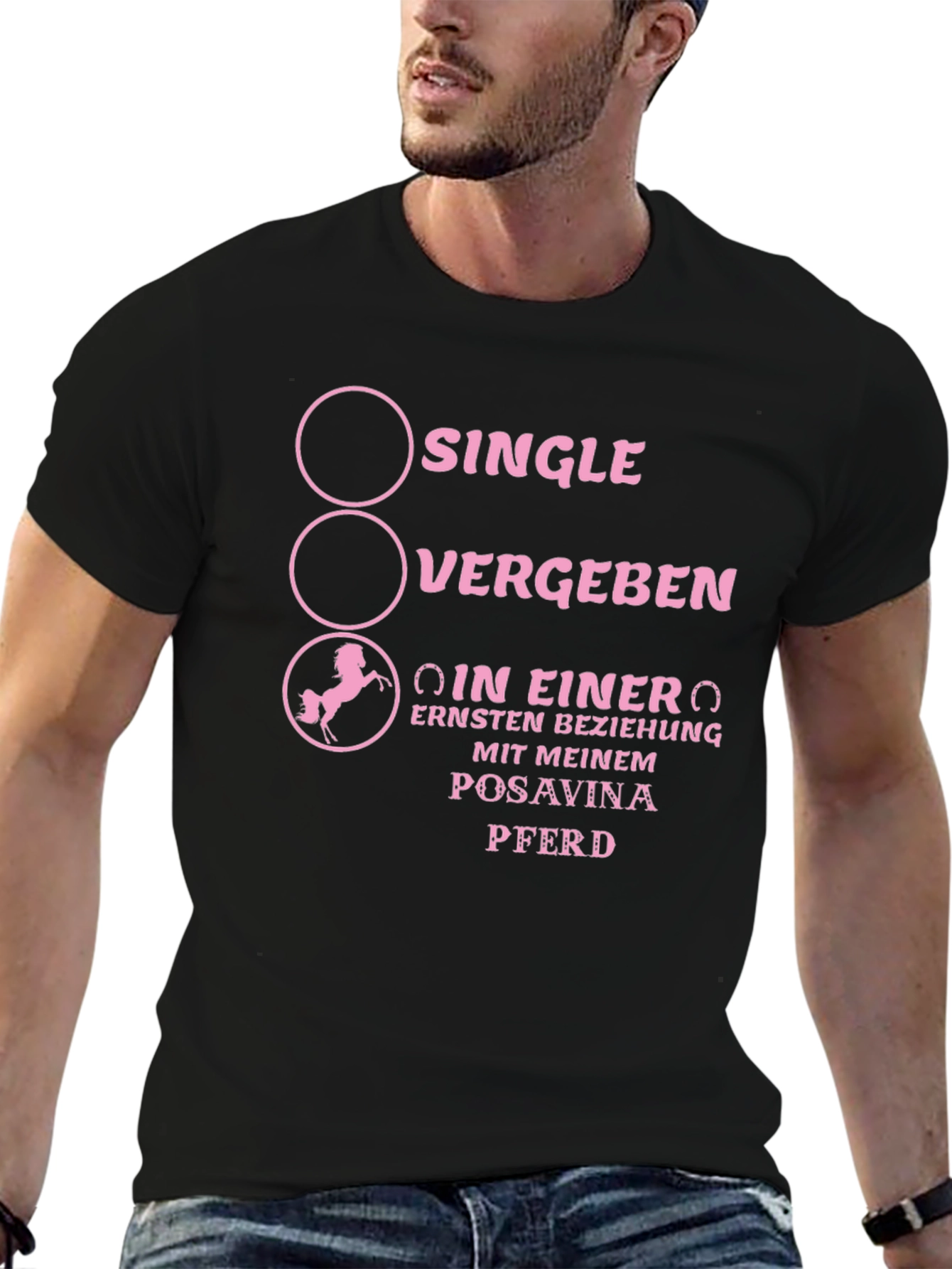 Funny Horse Lover T-Shirt - Posavina Pferd Design