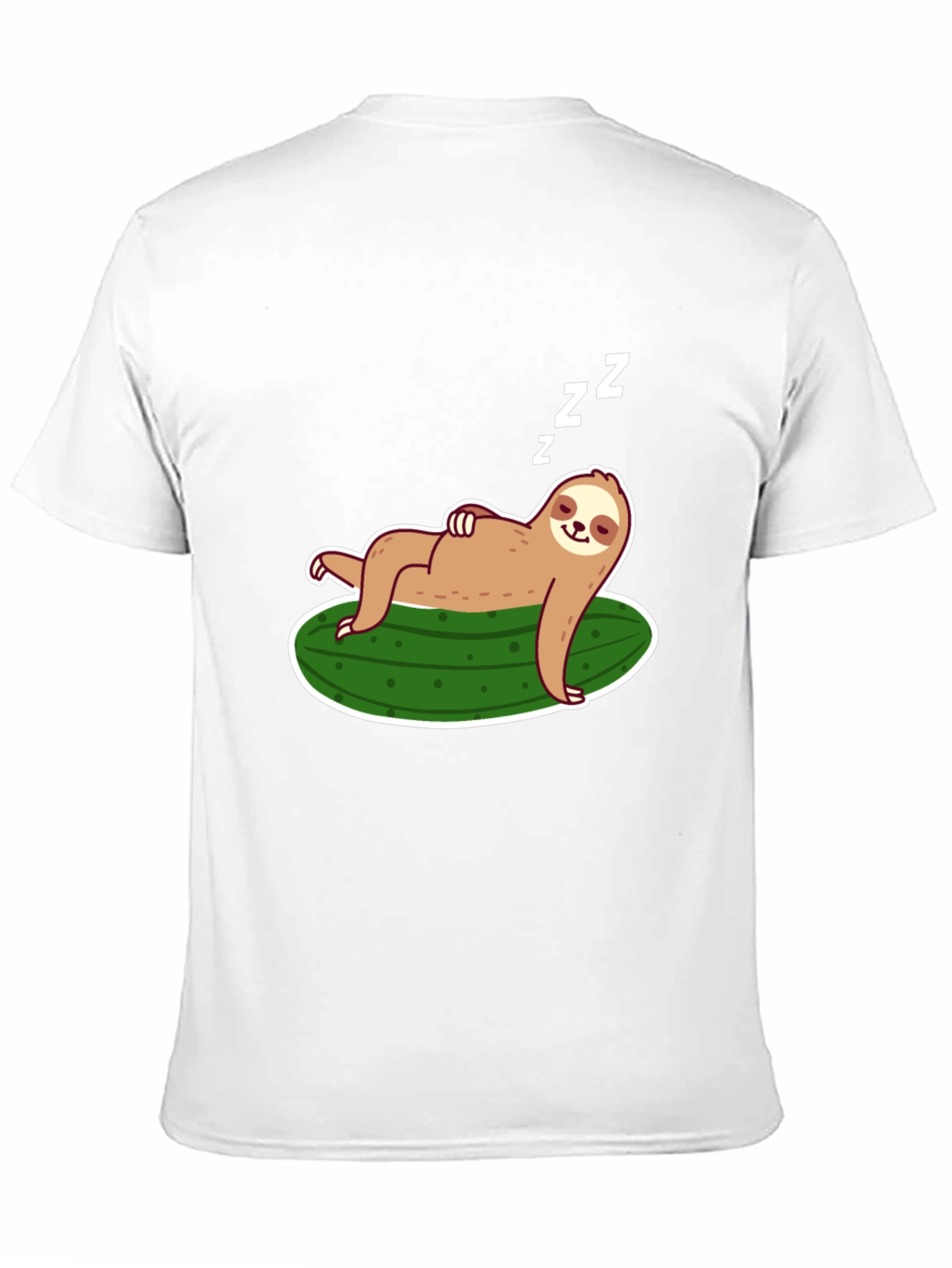 Sloth on Pickle T-Shirt - Relaxed Fit Soft Cotton