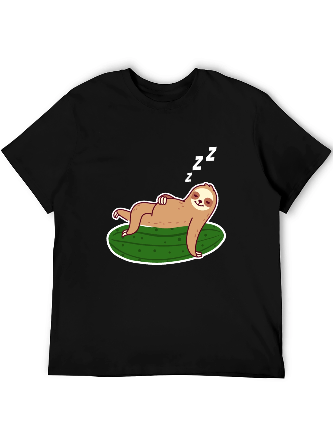 Sloth on Pickle T-Shirt - Relaxed Fit Soft Cotton