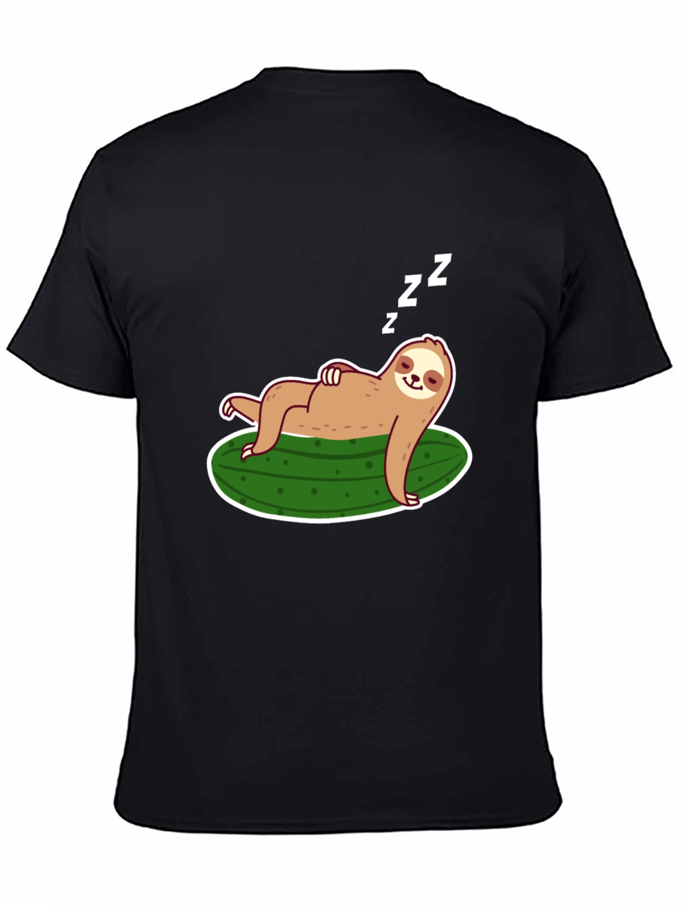 Sloth on Pickle T-Shirt - Relaxed Fit Soft Cotton