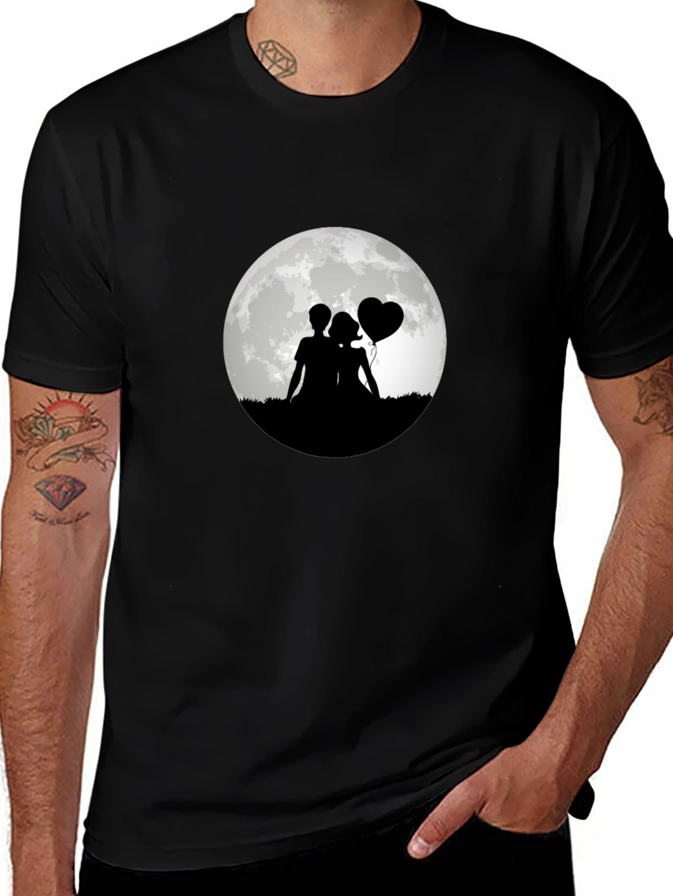 Romantic Moonlit Silhouette Tee