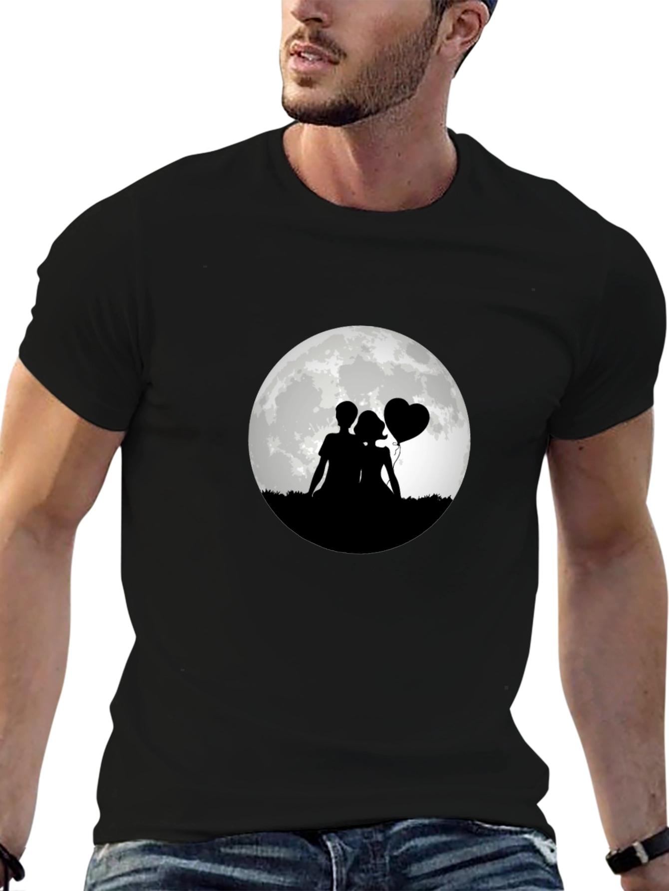Romantic Moonlit Silhouette Tee