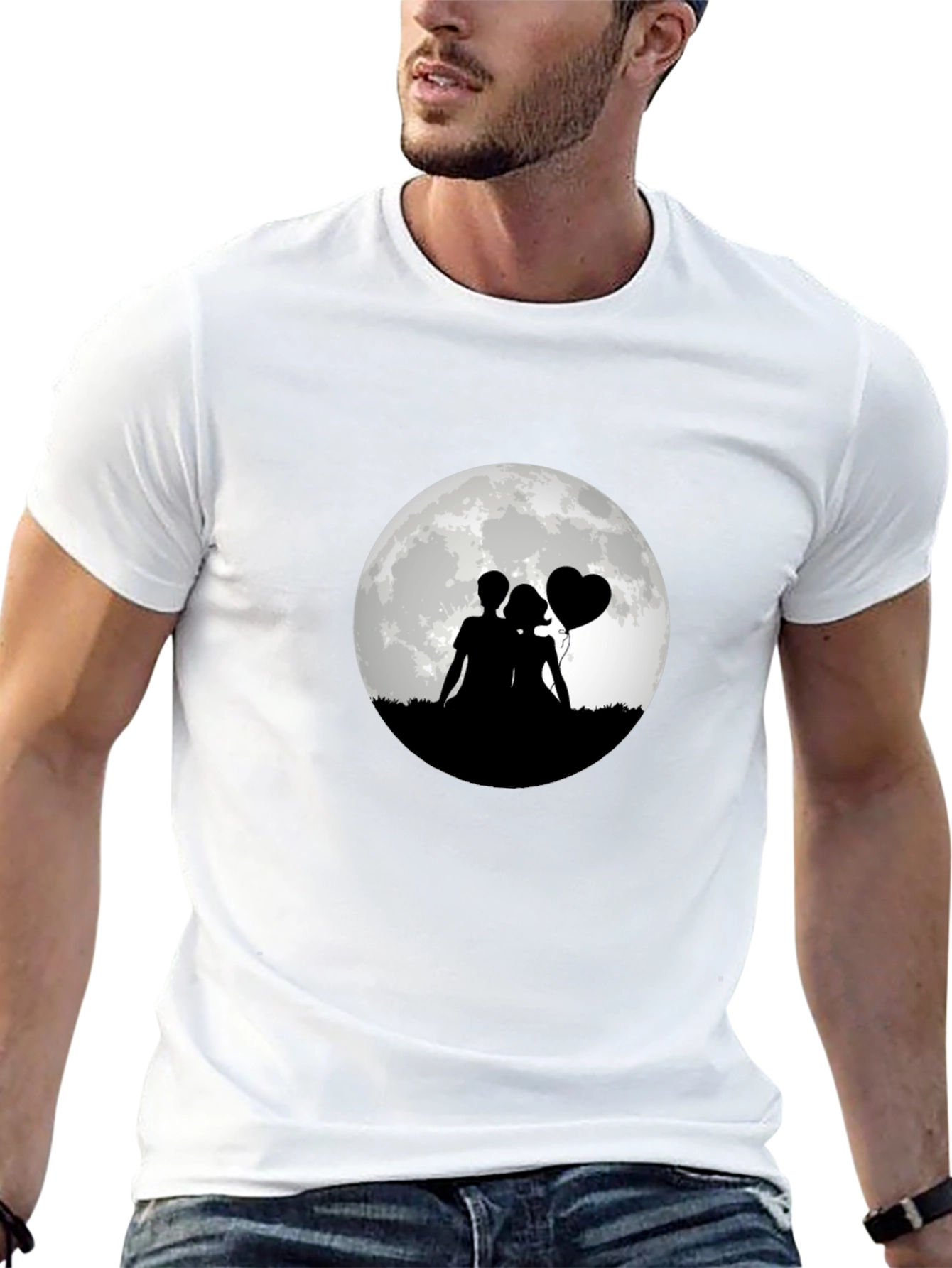 Romantic Moonlit Silhouette Tee