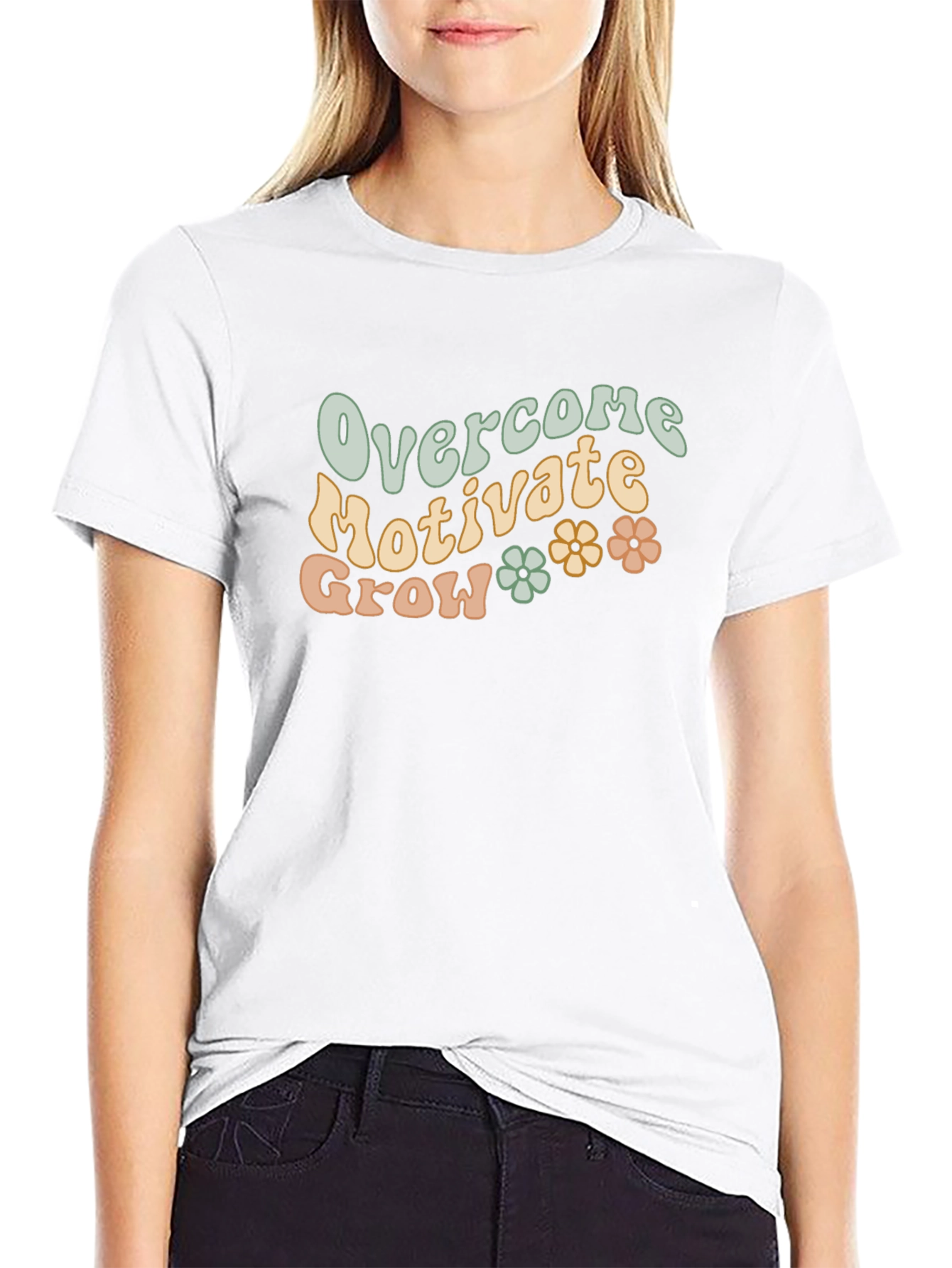 Overcome Motivate Grow Graphic Tee