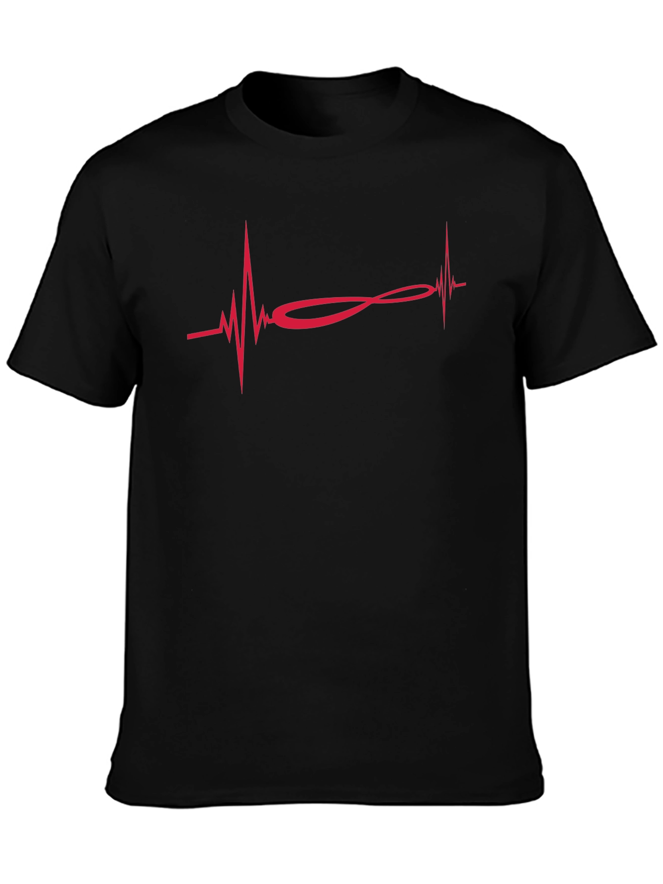 Heartbeat Infinity Symbol Graphic T-Shirt